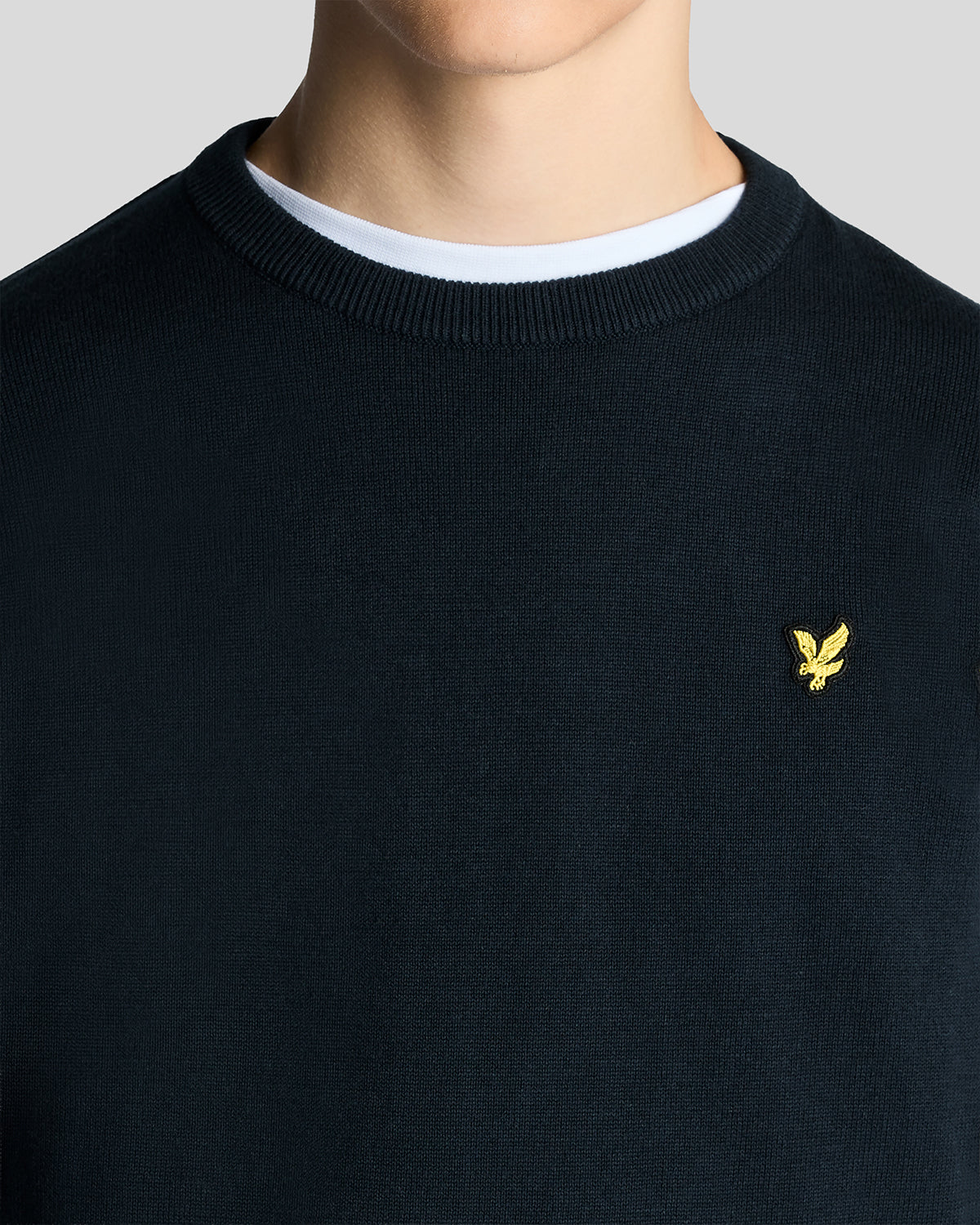 LYLE & SCOTT Strikket genser Mørkeblå - Farmor Ingvarda