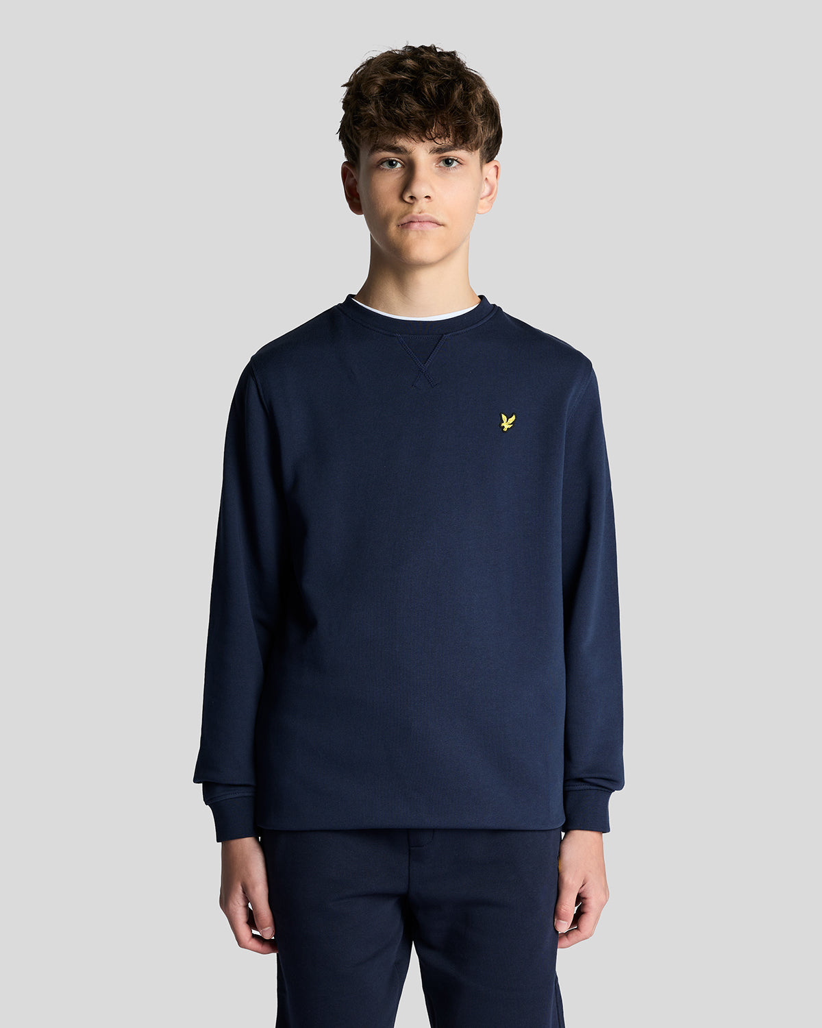 LYLE & SCOTT Crew Neck Sweatshirt Mørkeblå - Farmor Ingvarda
