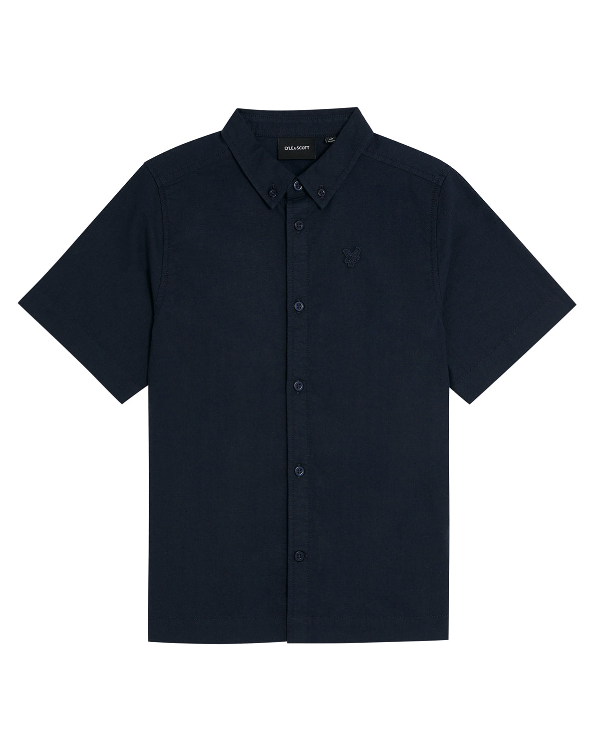LYLE & SCOTT Lin skjorte Mørkeblå - Farmor Ingvarda