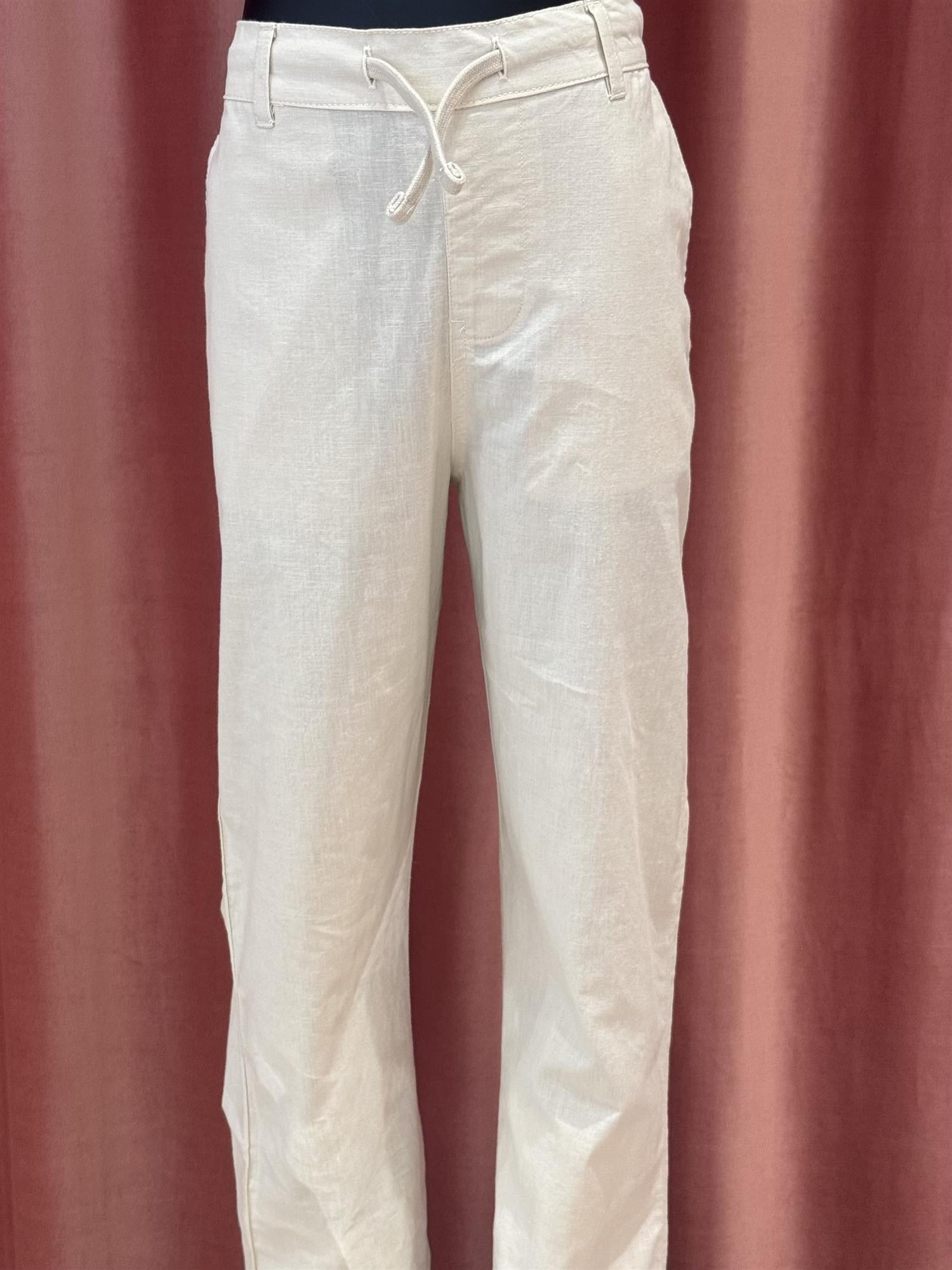 LYLE & SCOTT Linbukse Lys Beige - Farmor Ingvarda