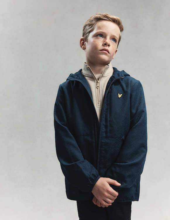 LYLE & SCOTT SoftShell Hooded Jacket Mørkeblå - Farmor Ingvarda
