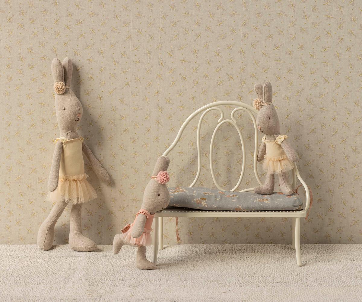 MAILEG Rabbit MICRO,Ballet Suit Krem - Farmor Ingvarda