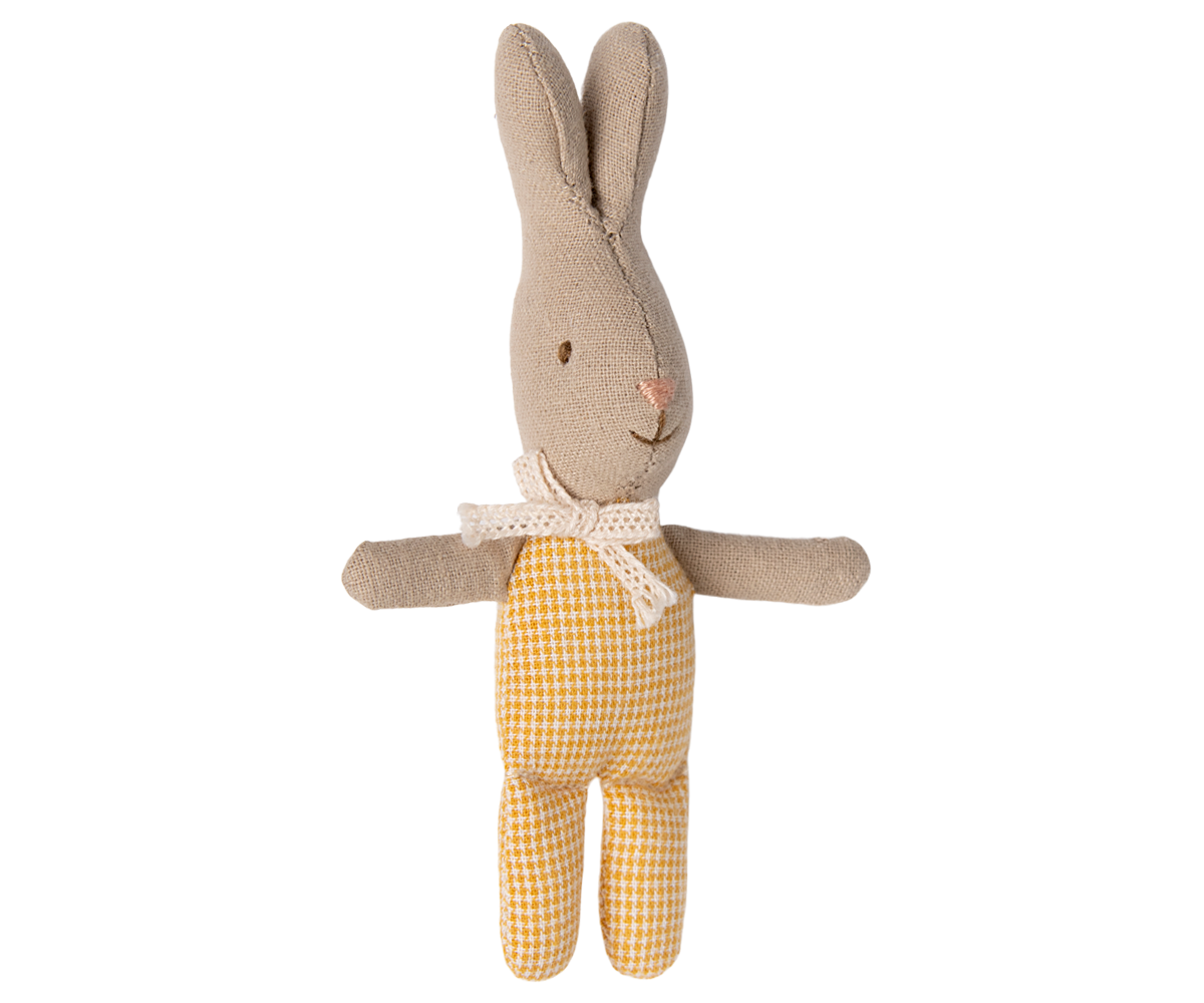 MAILEG Rabbit MY,ruter Gul - Farmor Ingvarda