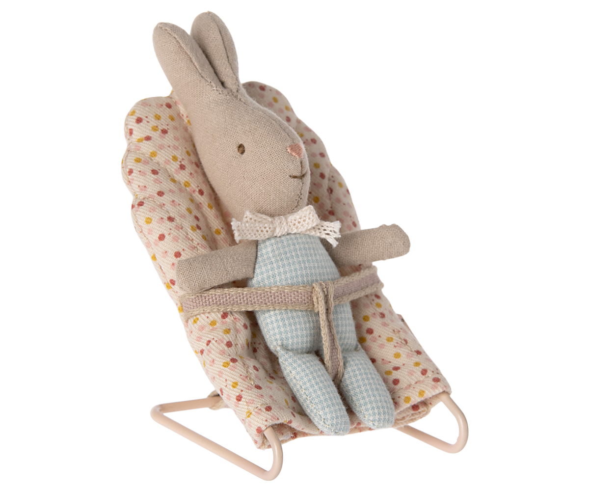 MAILEG Rabbit MY,ruter Lyseblå - Farmor Ingvarda
