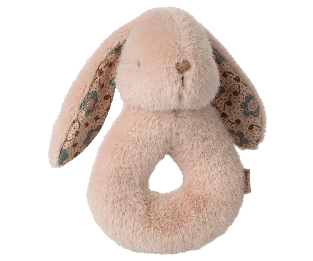 MAILEG Rabbit Rattle Set Pudder-Rosa - Farmor Ingvarda