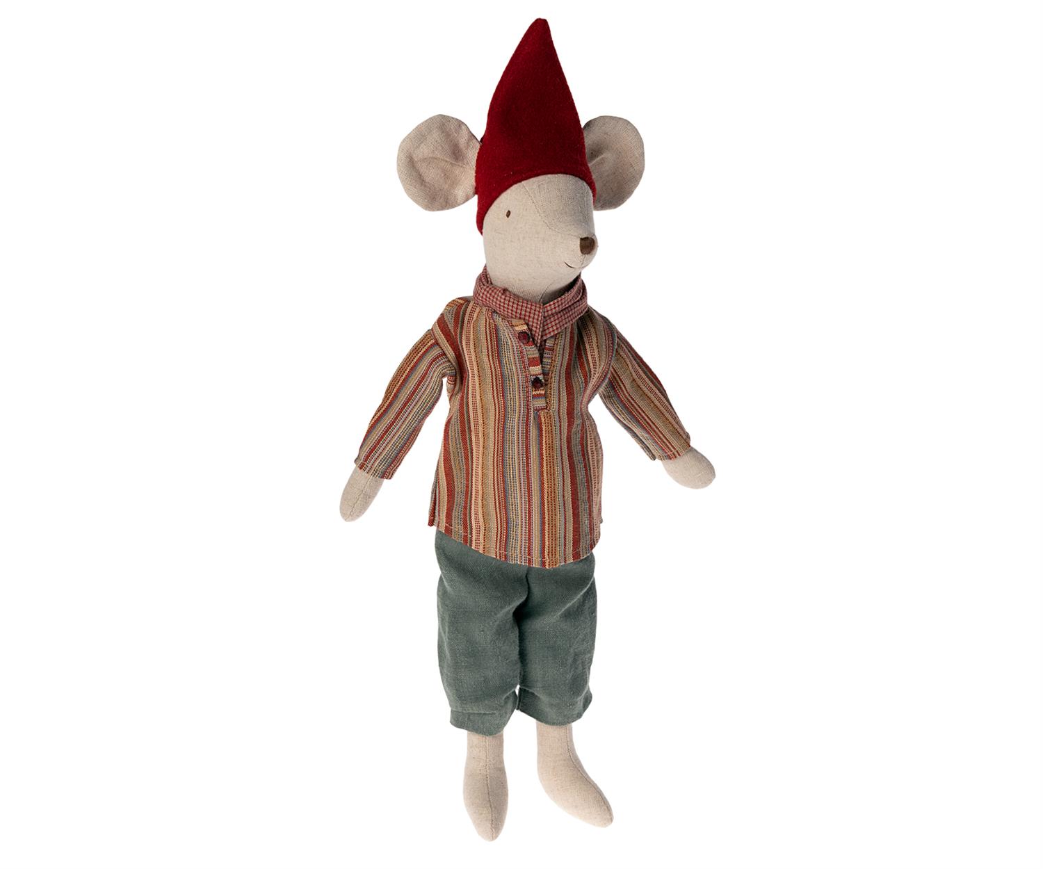 MAILEG Christmas mouse,Medium-Boy,37cm - Farmor Ingvarda