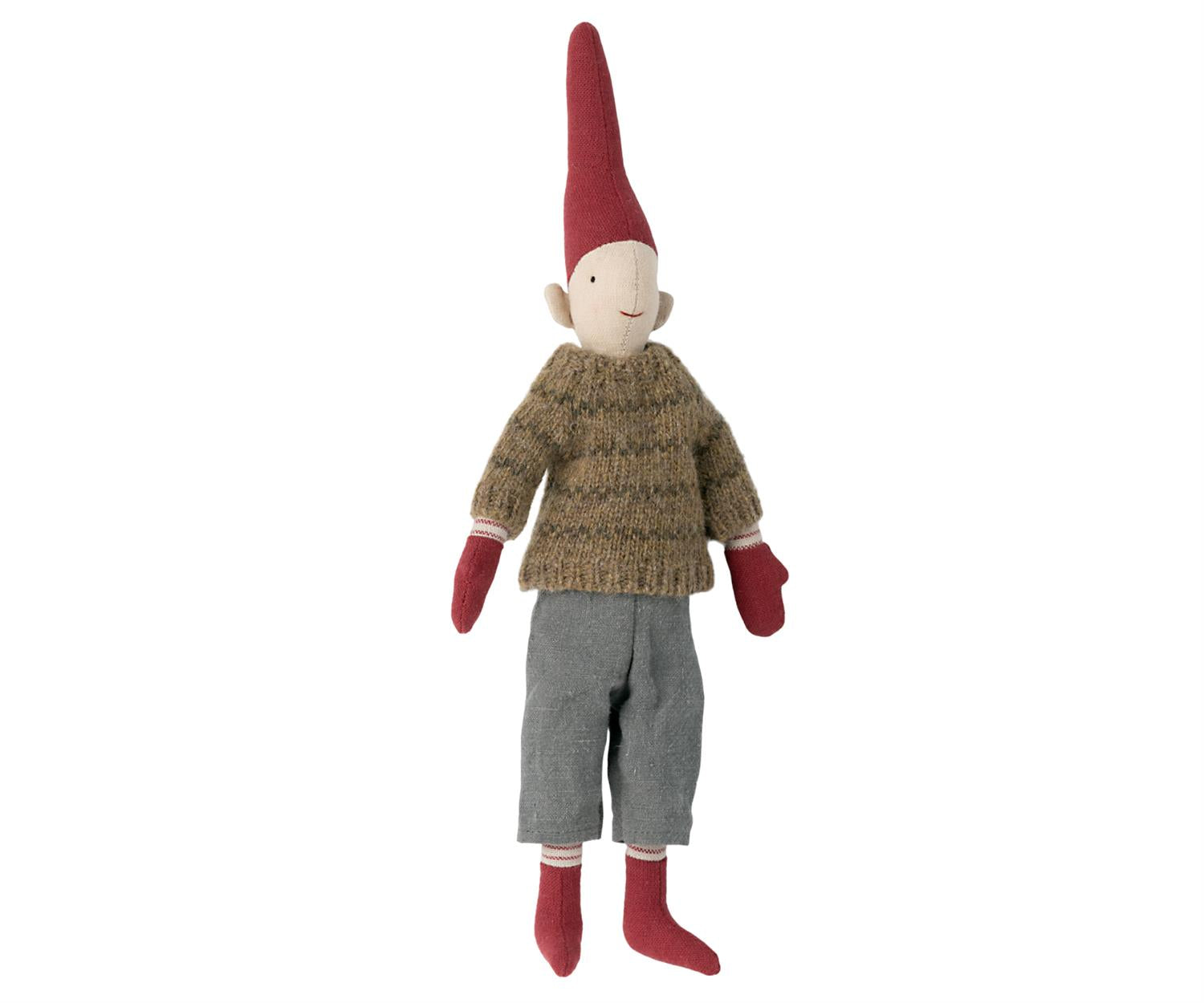 MAILEG Mini pixy,gutt m/genser,31cm - Farmor Ingvarda