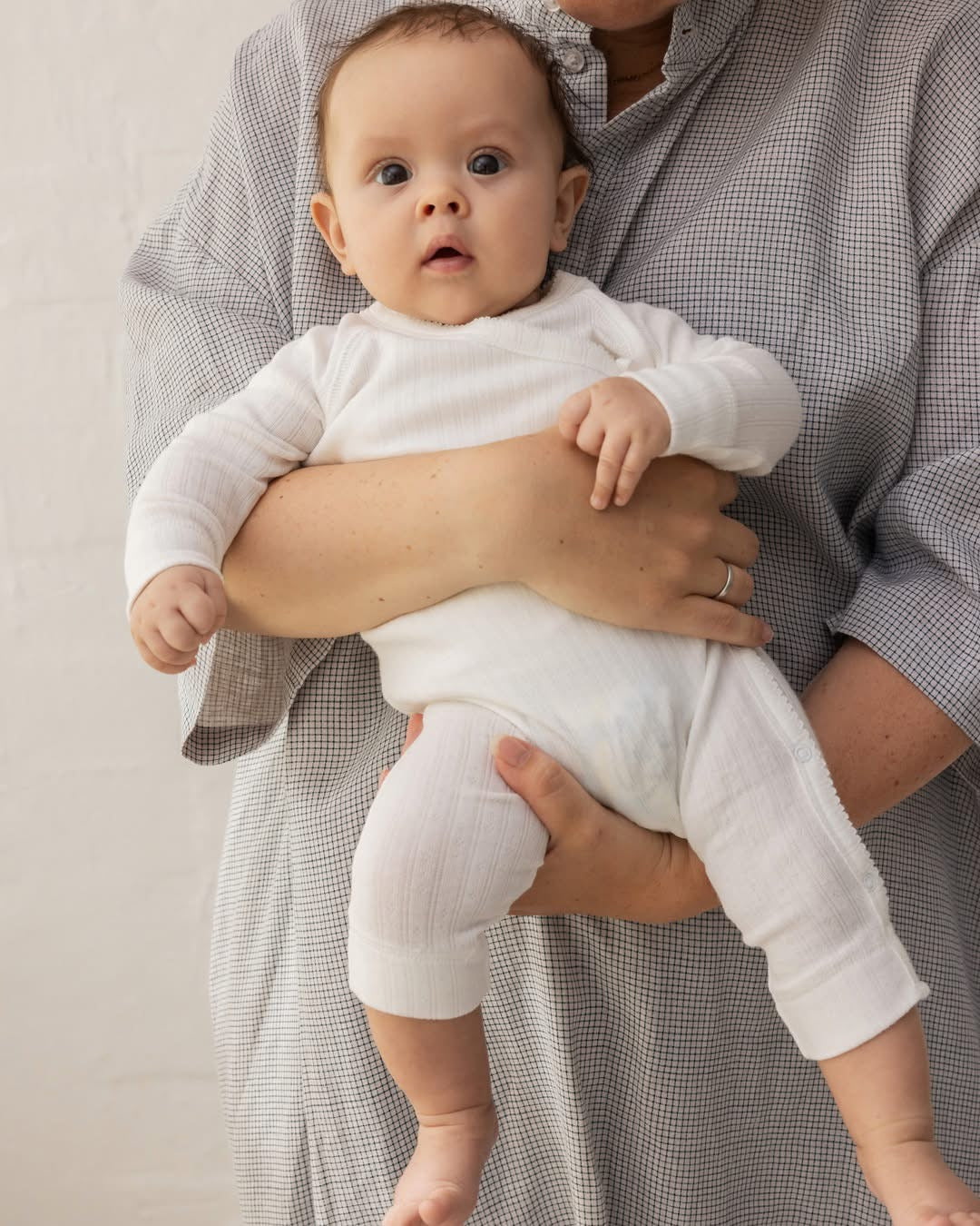MARMAR COPENHAGEN 0-3ÅR Rula Modal Pointelle,Newborn Hvit - Farmor Ingvarda