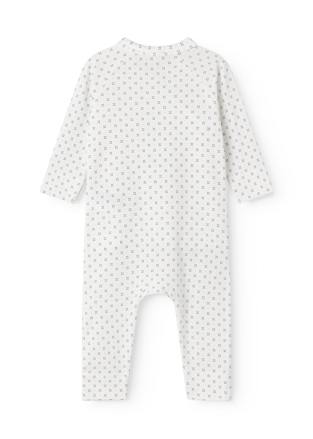 MARMAR COPENHAGEN 0-3ÅR Rulo heldress u/fot,Newborn Hvit/Blå - Farmor Ingvarda