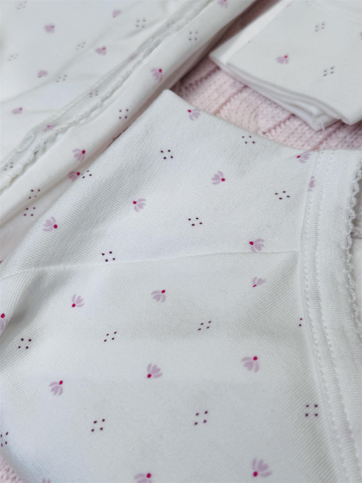 MARMAR COPENHAGEN 0-3ÅR Belito body,Newborn Hvit/Rosa - Farmor Ingvarda