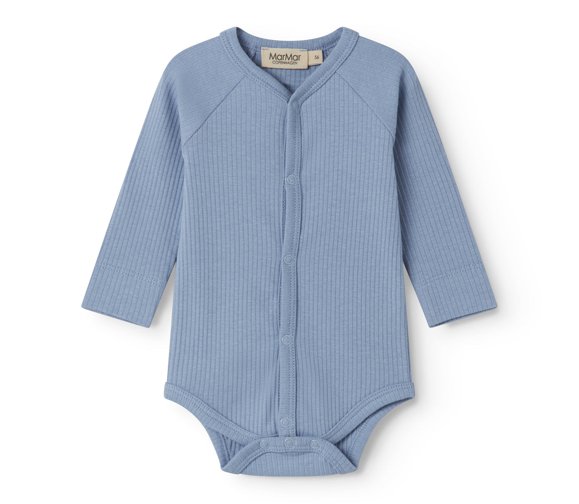 MARMAR COPENHAGEN 0-3ÅR Bruno Body,Newborn Blå - Farmor Ingvarda