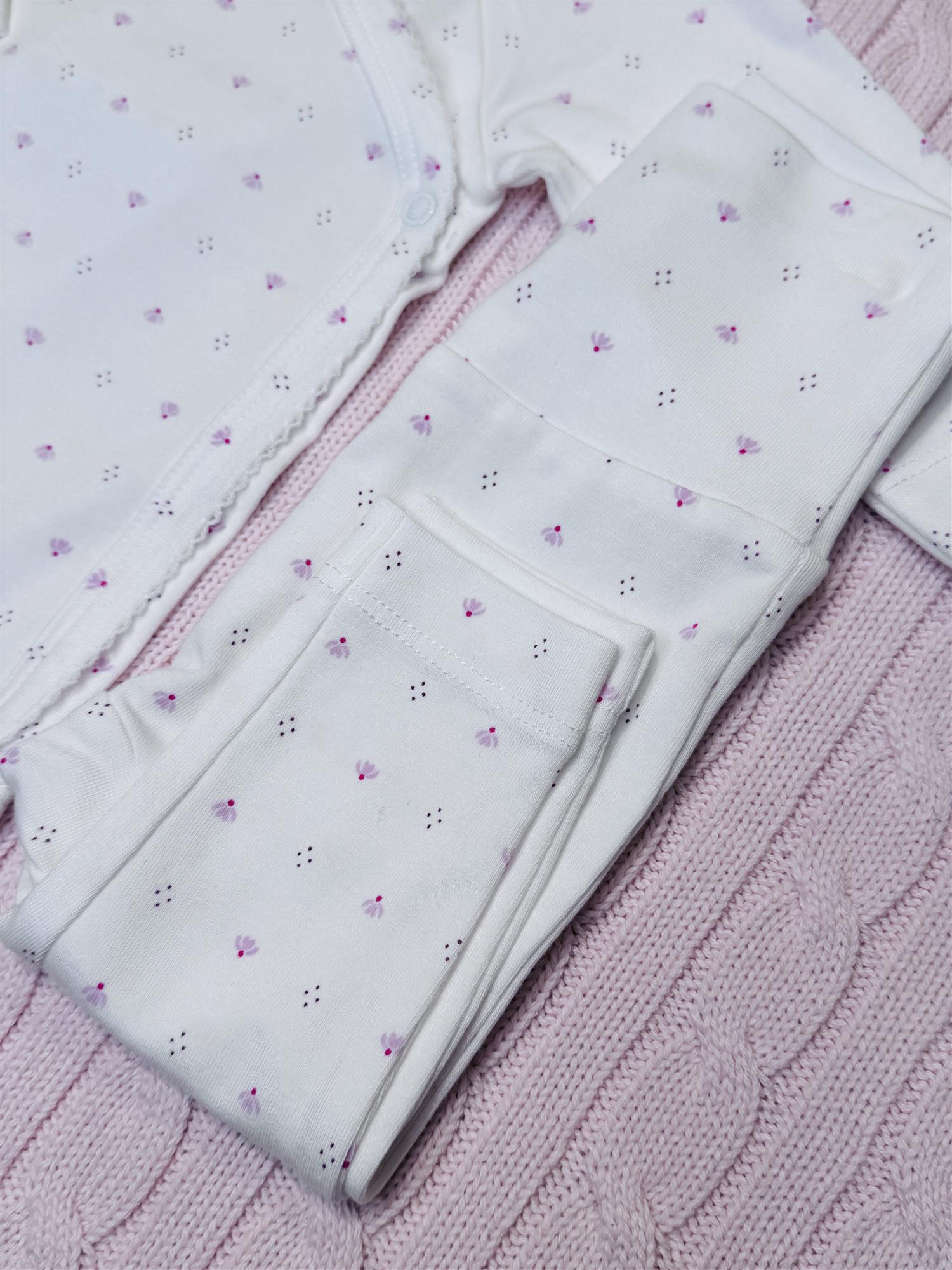 MARMAR COPENHAGEN 0-3ÅR Piva pants,Newborn Hvit/Rosa - Farmor Ingvarda