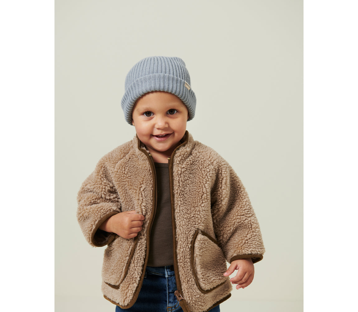 MARMAR COPENHAGEN 3-12ÅR Atlas Beanie Blågrå - Farmor Ingvarda