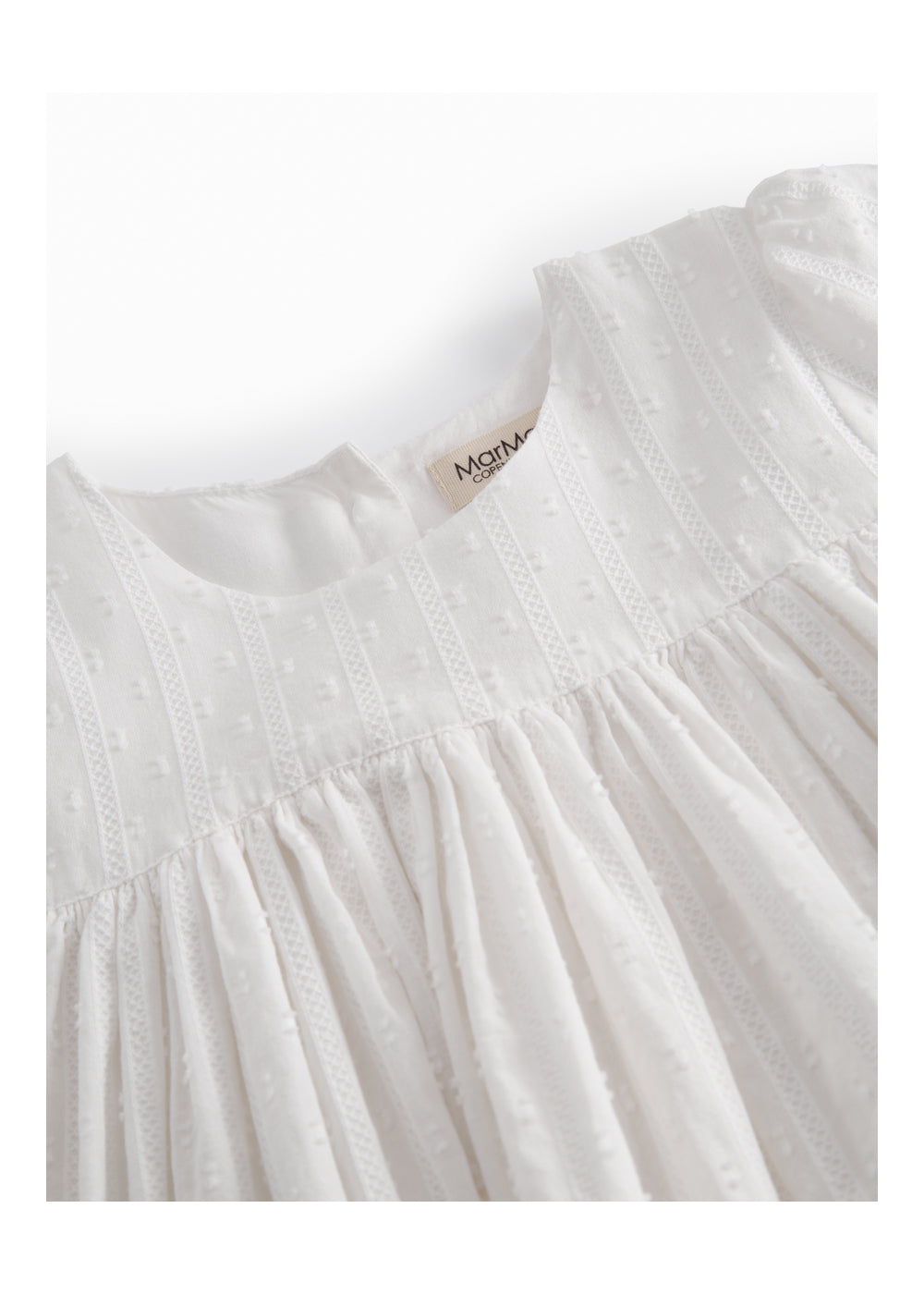 MARMAR COPENHAGEN 3-12ÅR Duky Dress Offwhite - Farmor Ingvarda