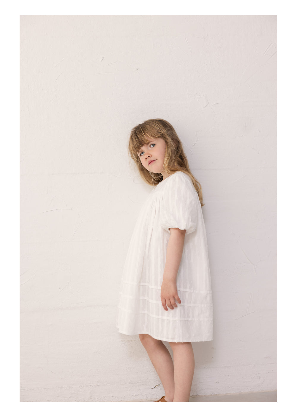 MARMAR COPENHAGEN 3-12ÅR Duky Dress Offwhite - Farmor Ingvarda