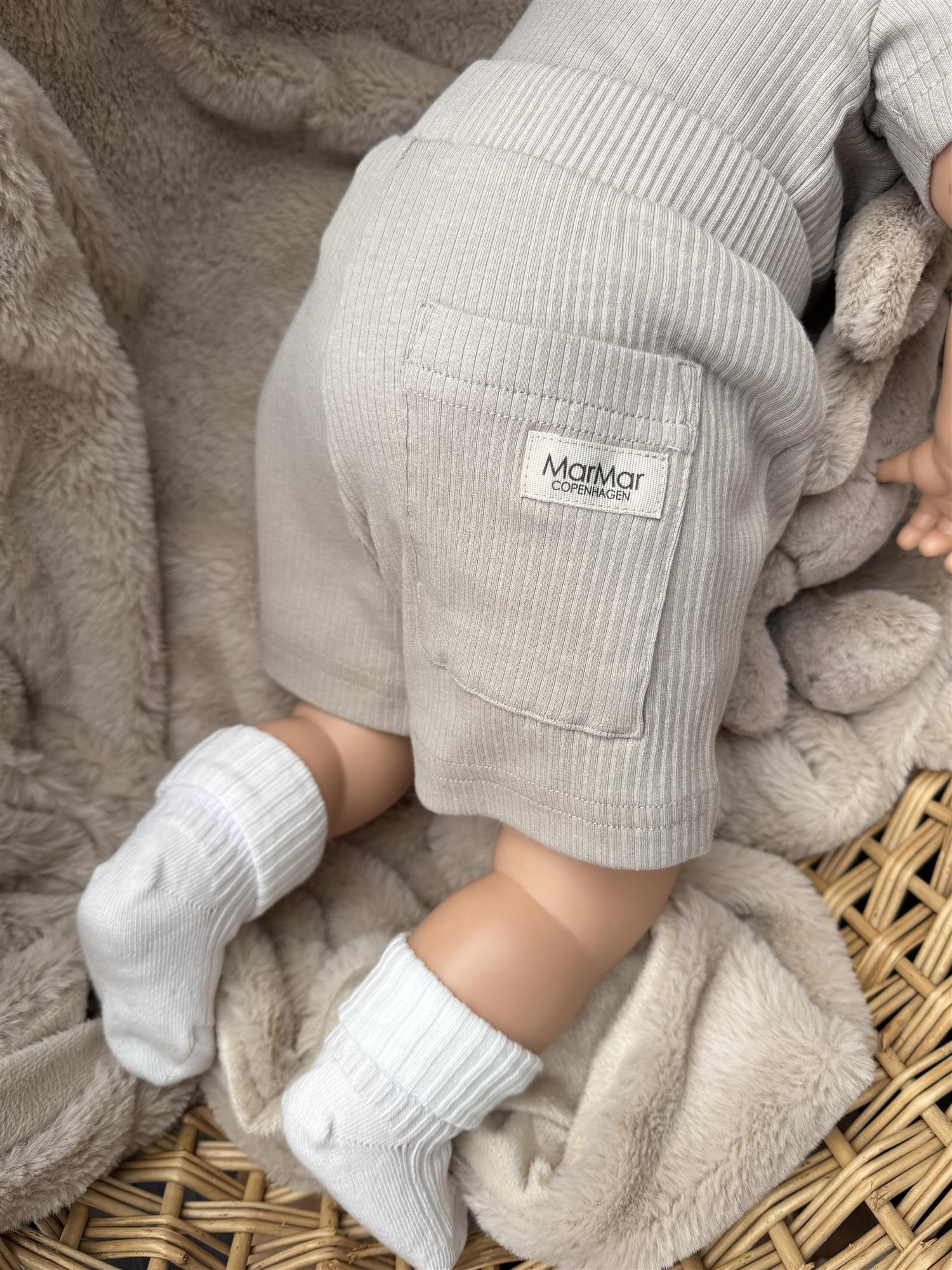 MARMAR COPENHAGEN Shorts Rib Sand - Farmor Ingvarda