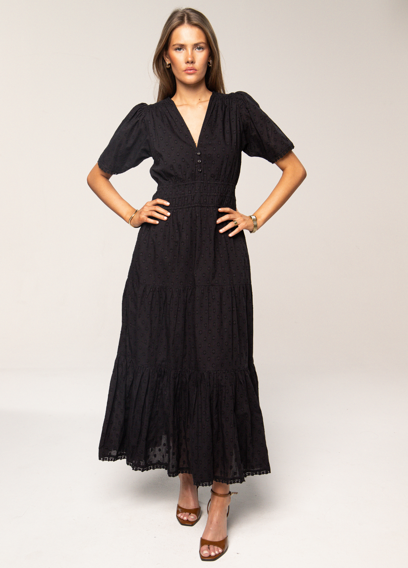 MISSMAYA Mina Dress Soil - Farmor Ingvarda