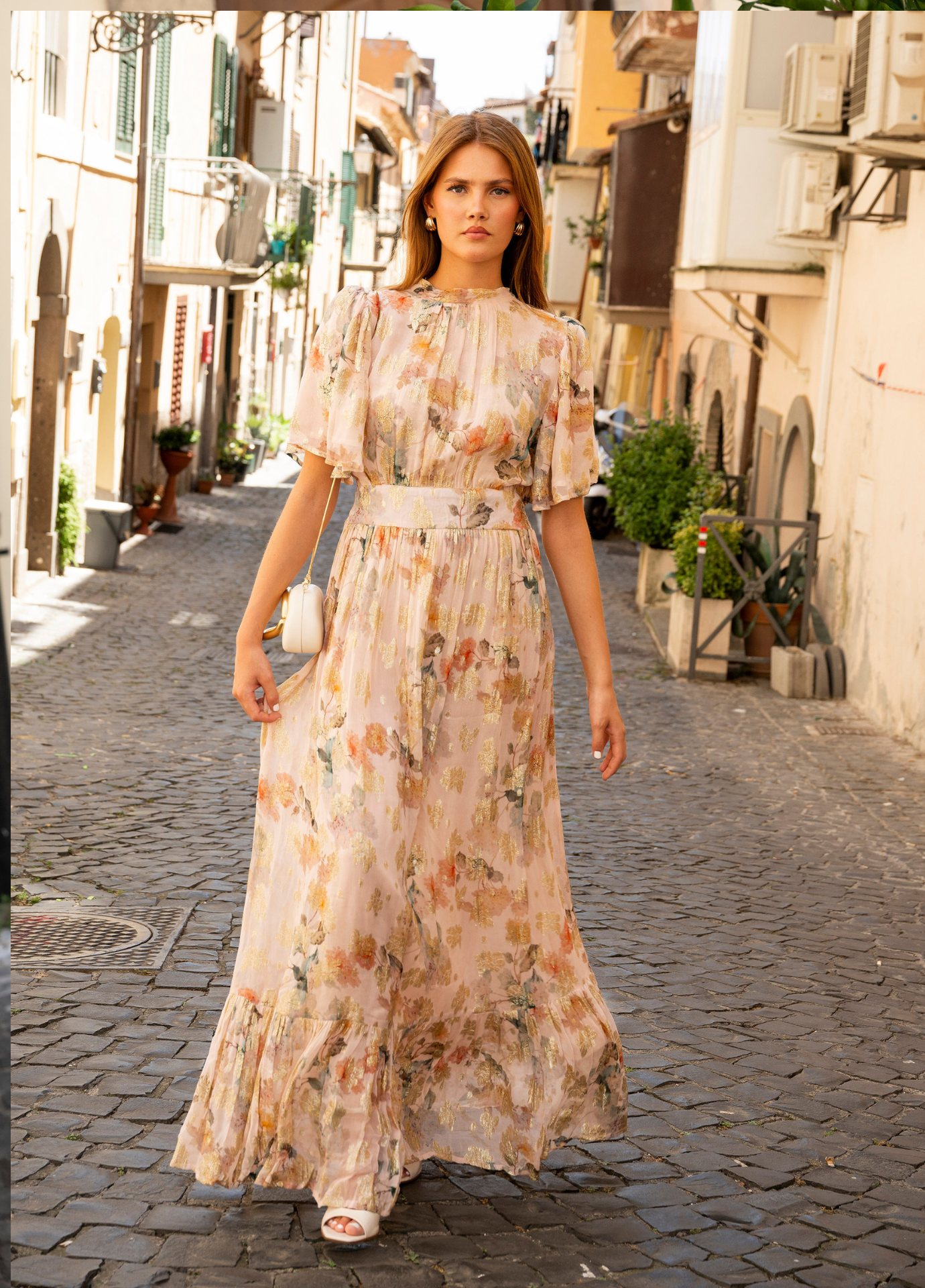 MISSMAYA Heena Dress Shimmering Garden - Farmor Ingvarda