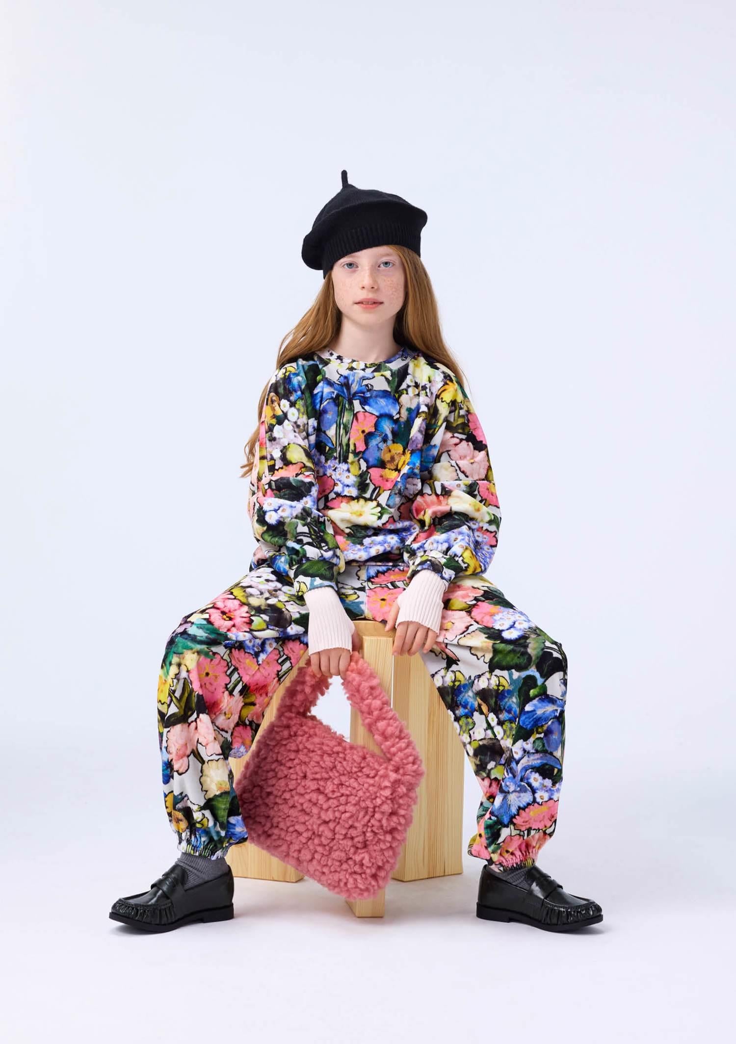 MOLO 4-12ÅR Marika Genser Velour Blomstret - Farmor Ingvarda