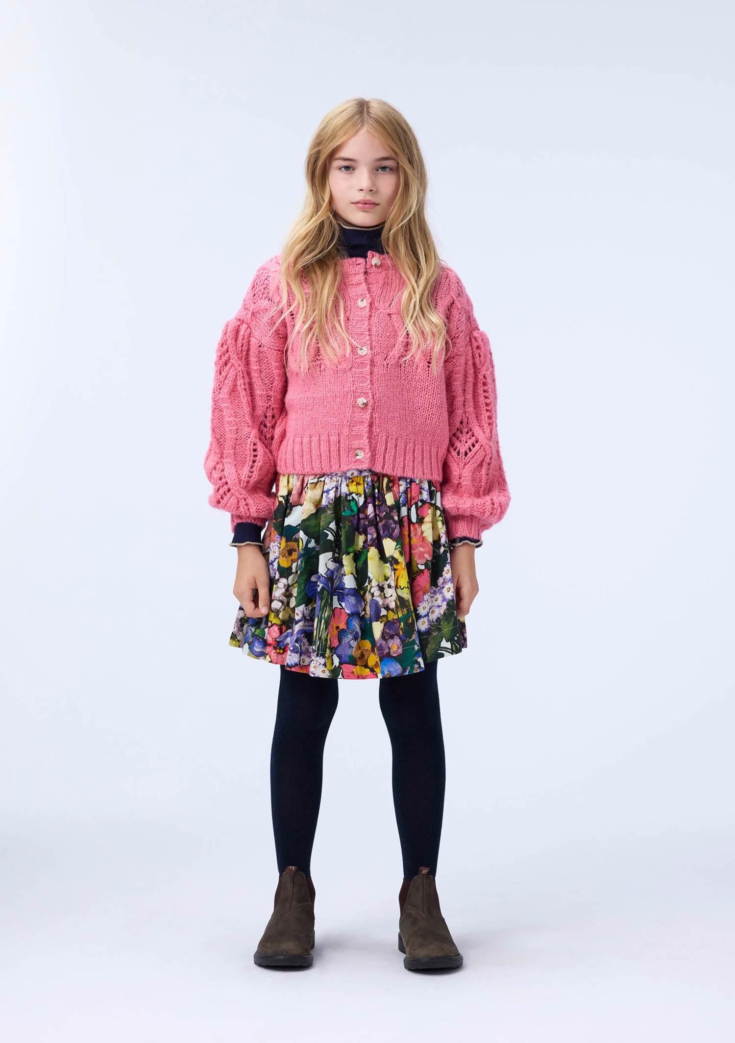 MOLO 4-12ÅR Gracelyn Cardigan Korall - Farmor Ingvarda