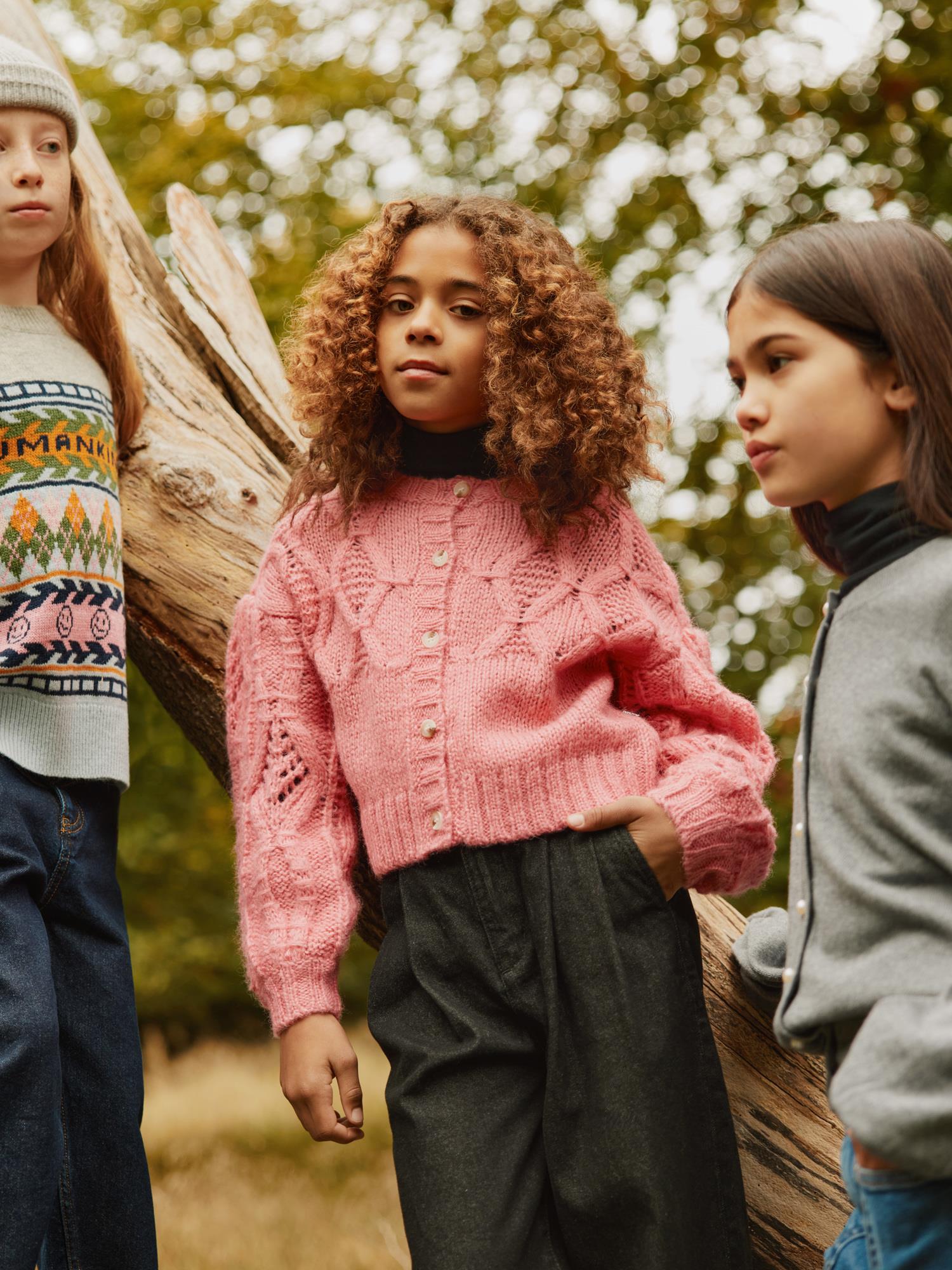 MOLO 4-12ÅR Gracelyn Cardigan Korall - Farmor Ingvarda