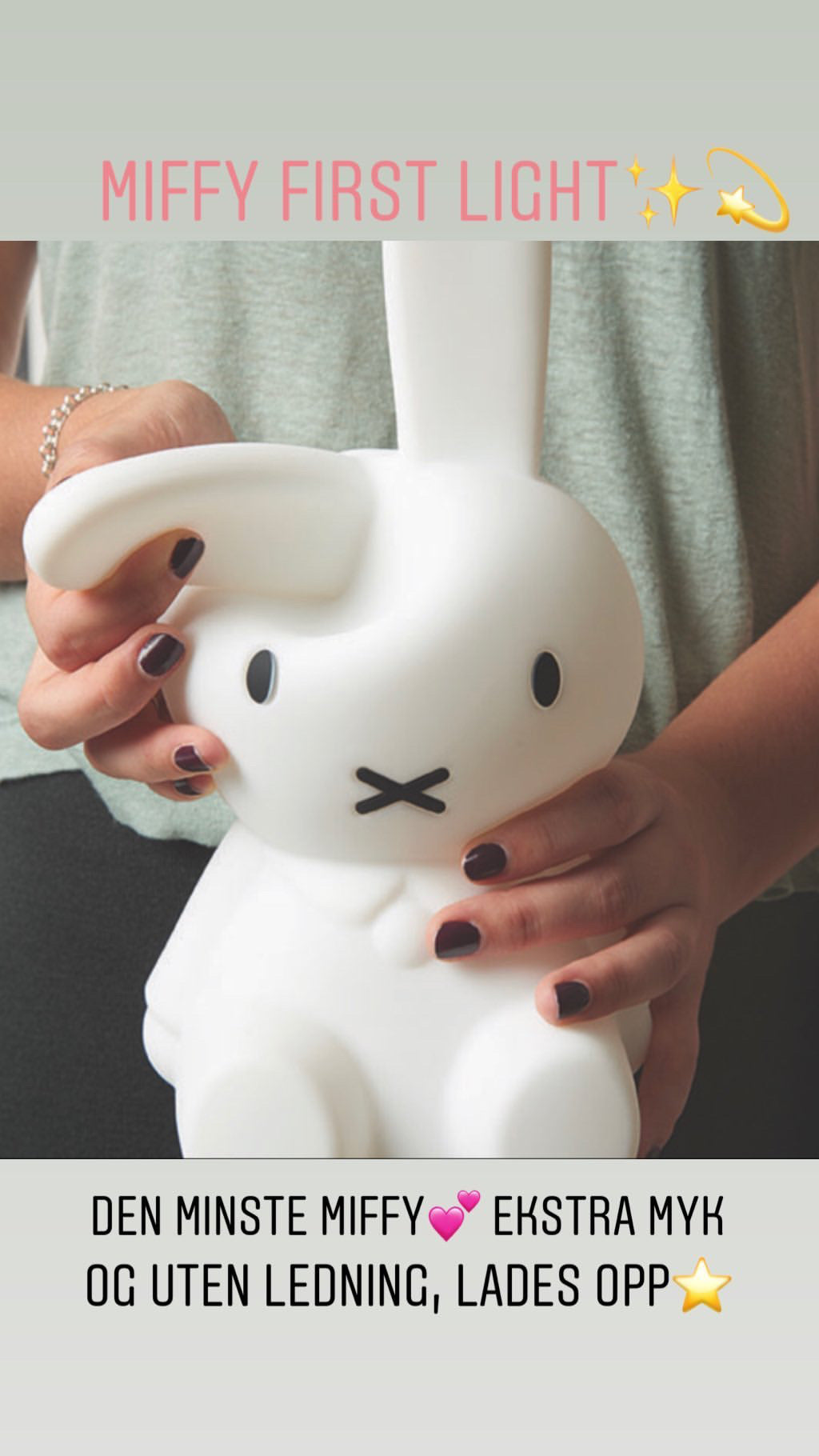 MR.MARIA, ANOTHER STORY Miffy lampe First light m.lader 30cm Hvit - Farmor Ingvarda