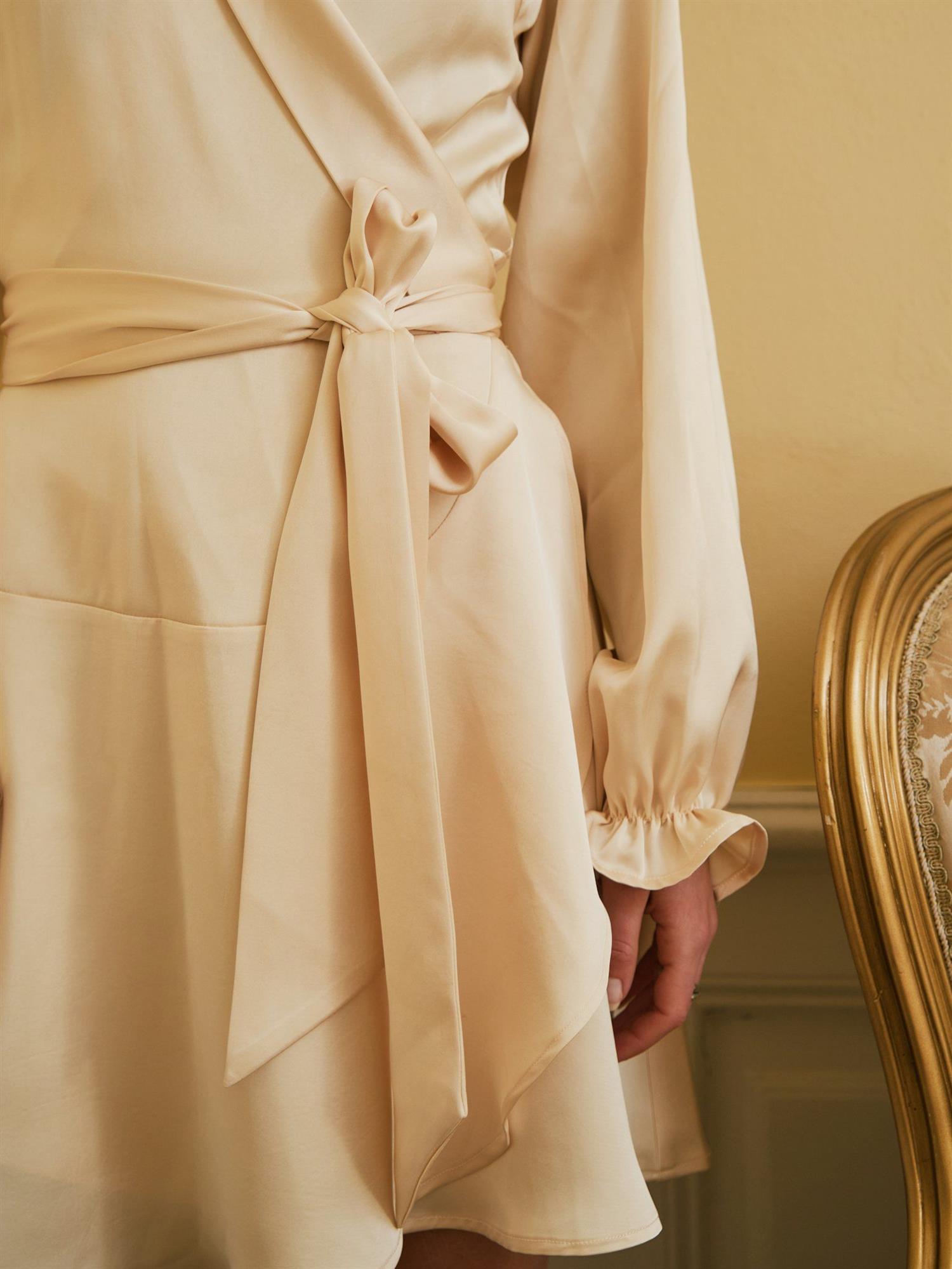 NEO NOIR Colbie heavy sateen dress - Farmor Ingvarda