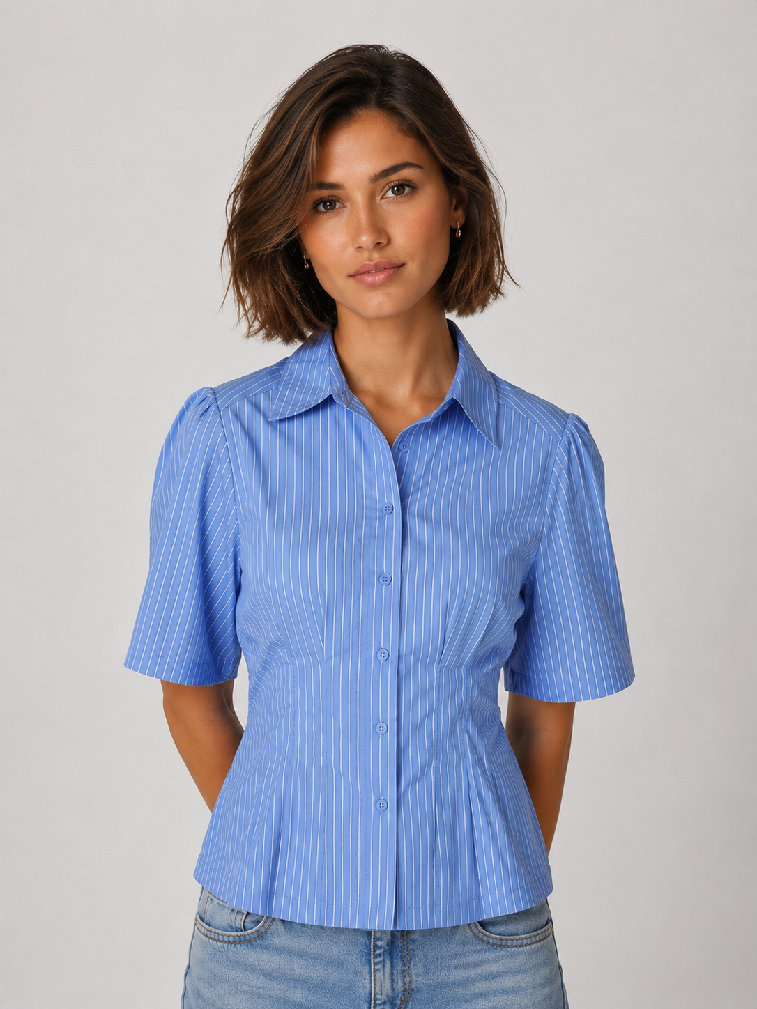 NEO NOIR Balara Stripe Poplin Shirt - Farmor Ingvarda