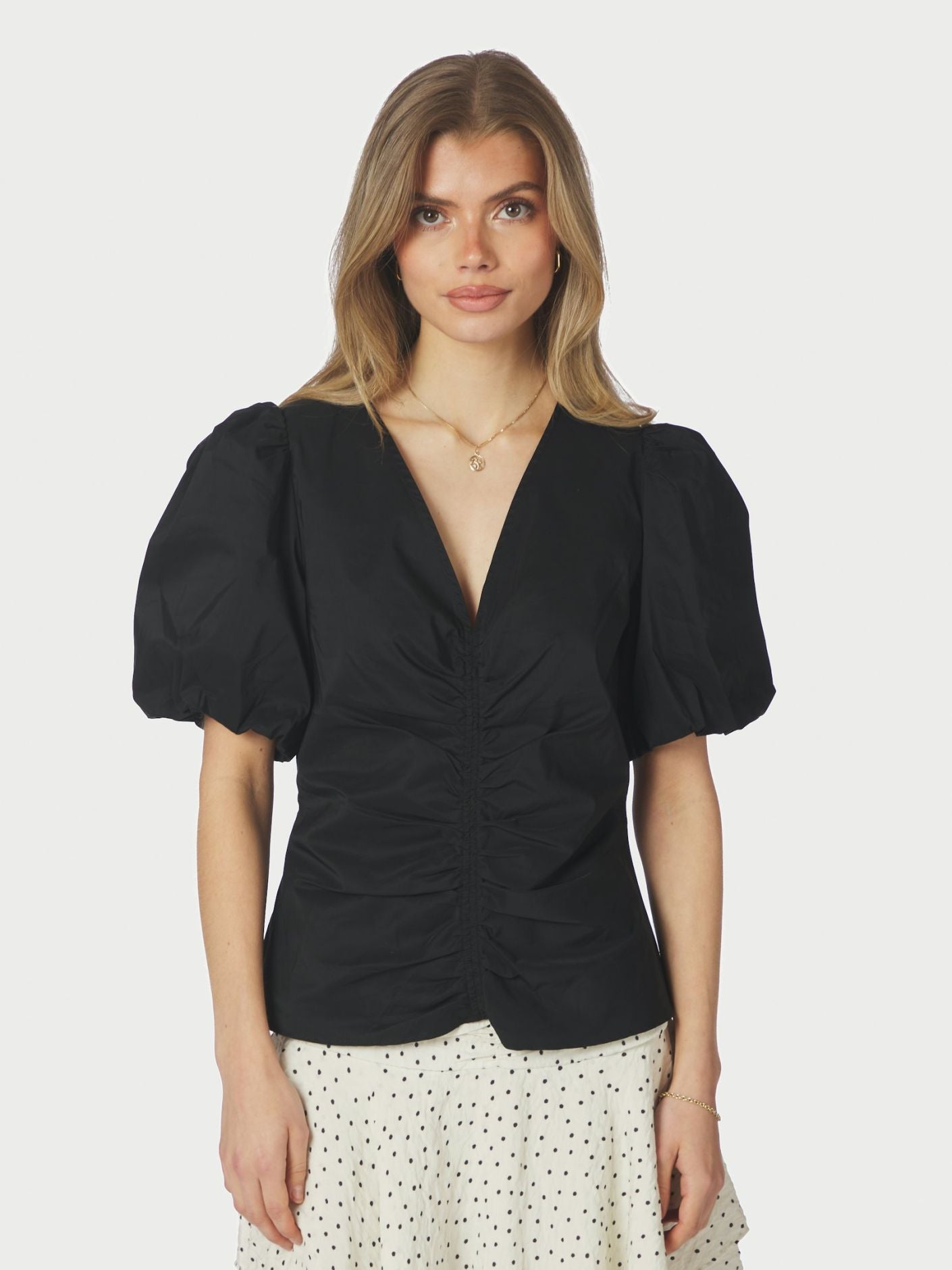 NEO NOIR Zaria Poplin Blouse - Farmor Ingvarda