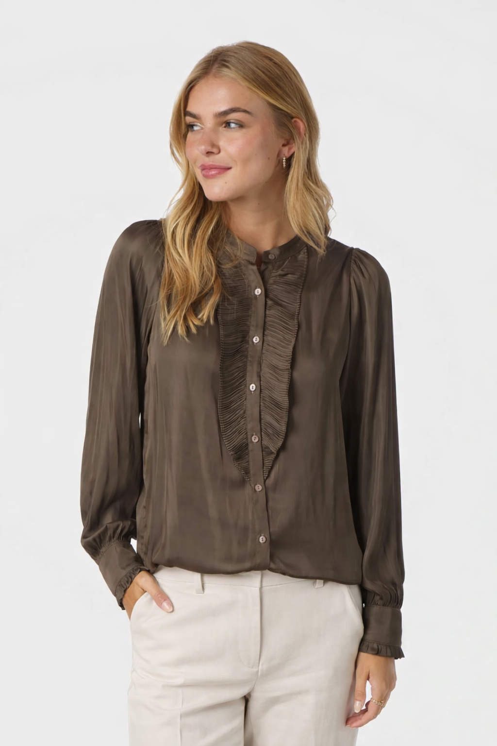 NEO NOIR Zola blouse - Farmor Ingvarda