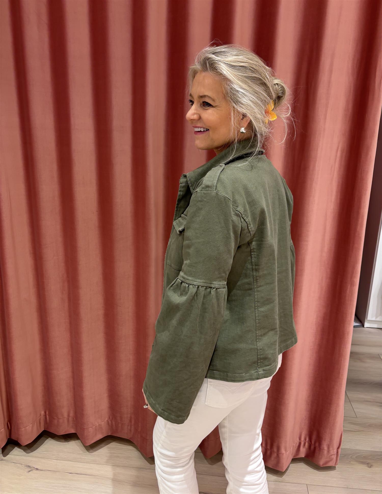 NEO NOIR Jaynor Jacket Army - Farmor Ingvarda