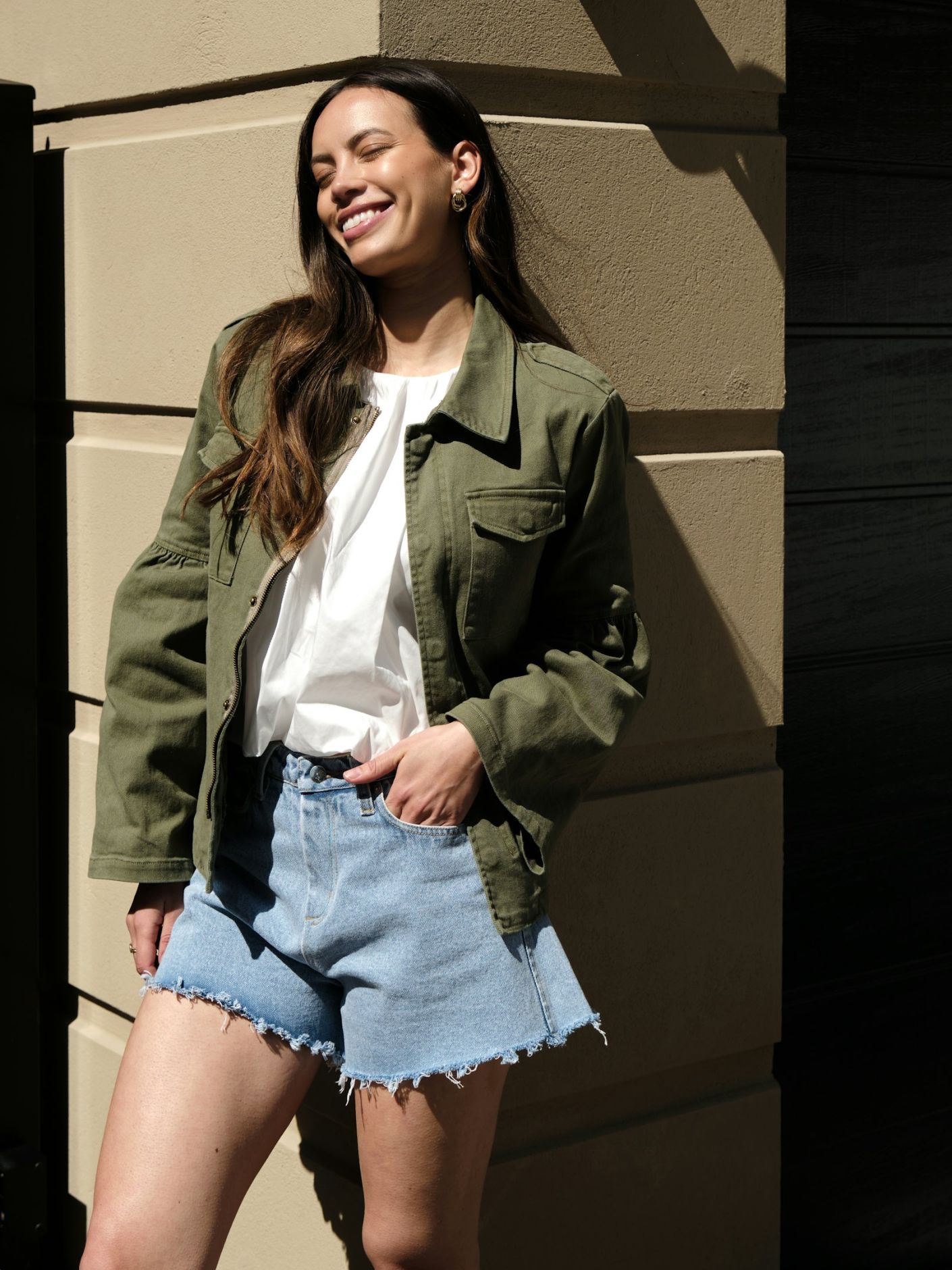 NEO NOIR Jaynor Jacket Army - Farmor Ingvarda