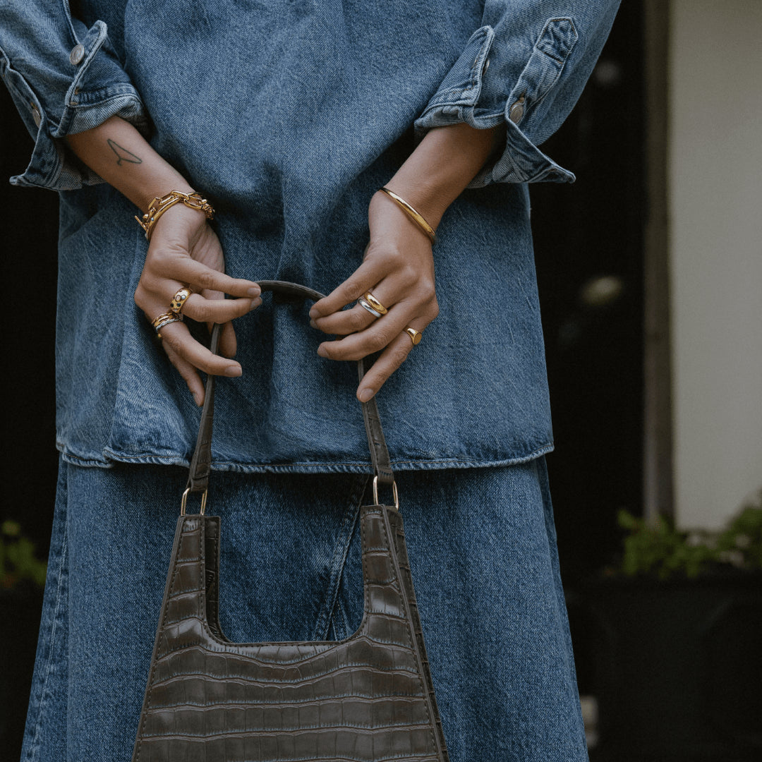ORELIA Luxe Domed Ring M/L - Farmor Ingvarda