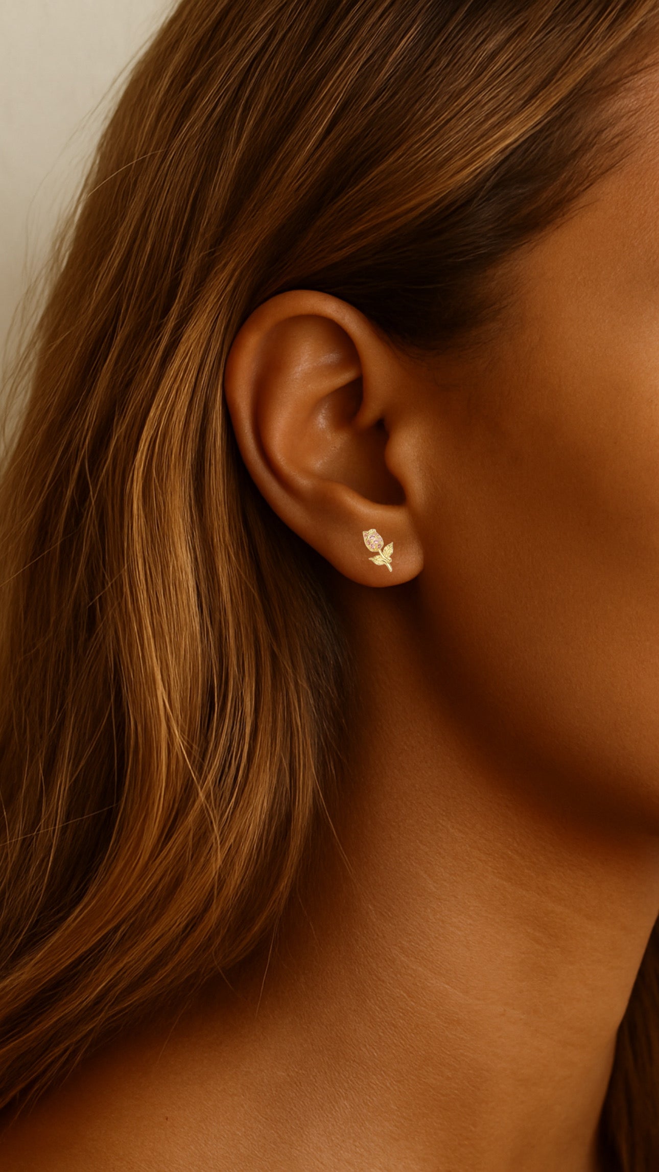 PICO Tulip Studs Rouge - Farmor Ingvarda