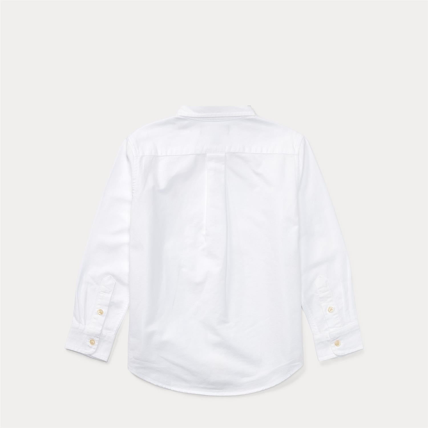 RALPH LAUREN 2-7År LS BD-Tops Shirt Hvit - Farmor Ingvarda