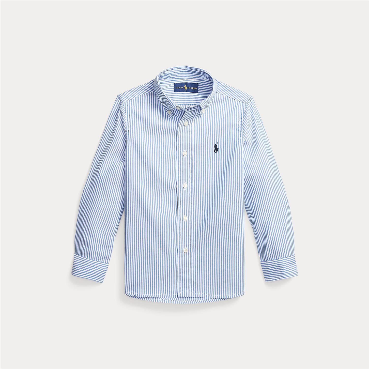RALPH LAUREN 2-7År Slim Fit-Tops Shirt Blå/Stripet - Farmor Ingvarda