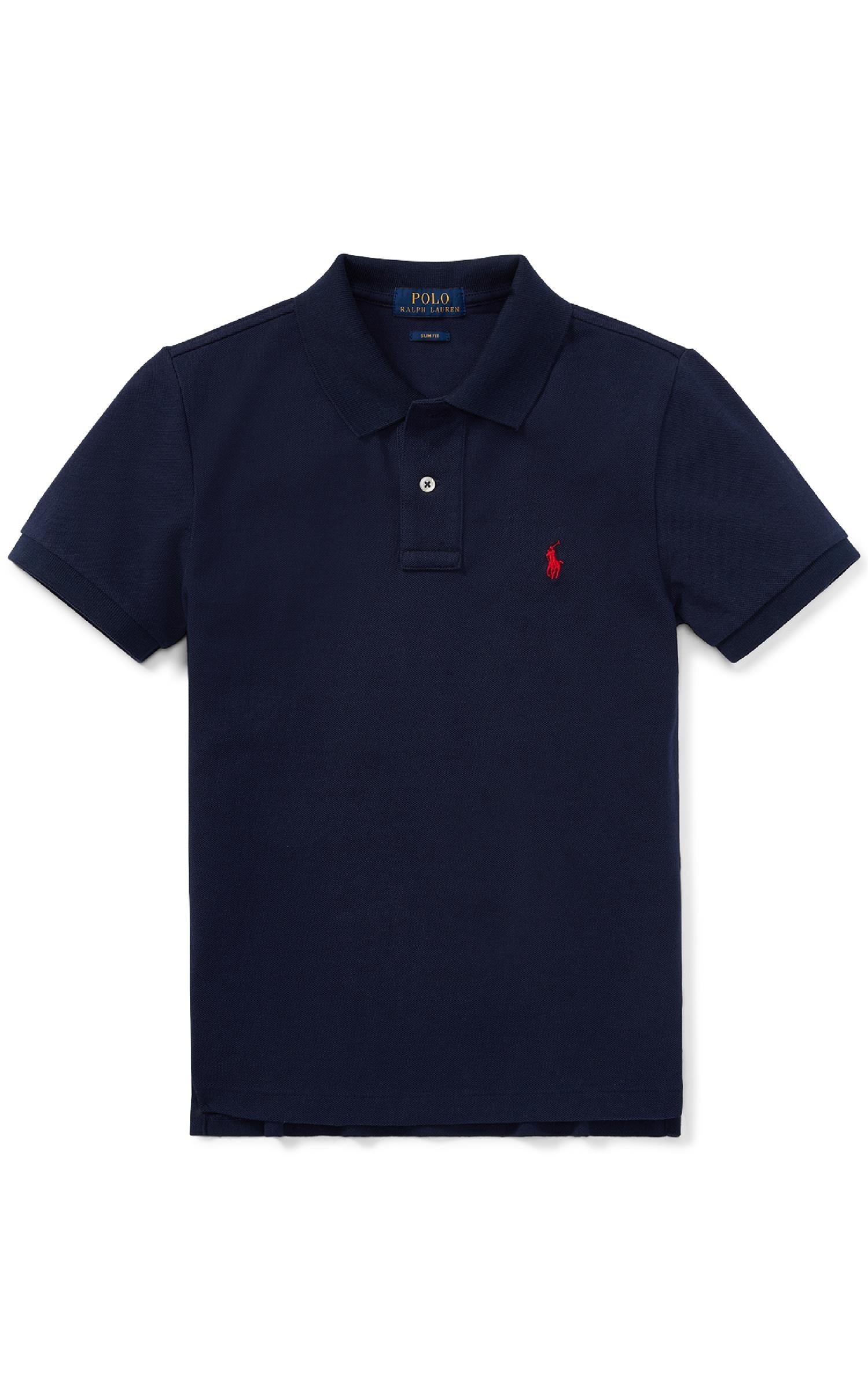 RALPH LAUREN 2-7År The Iconic Mesh Polo Shirt Mørkeblå - Farmor Ingvarda