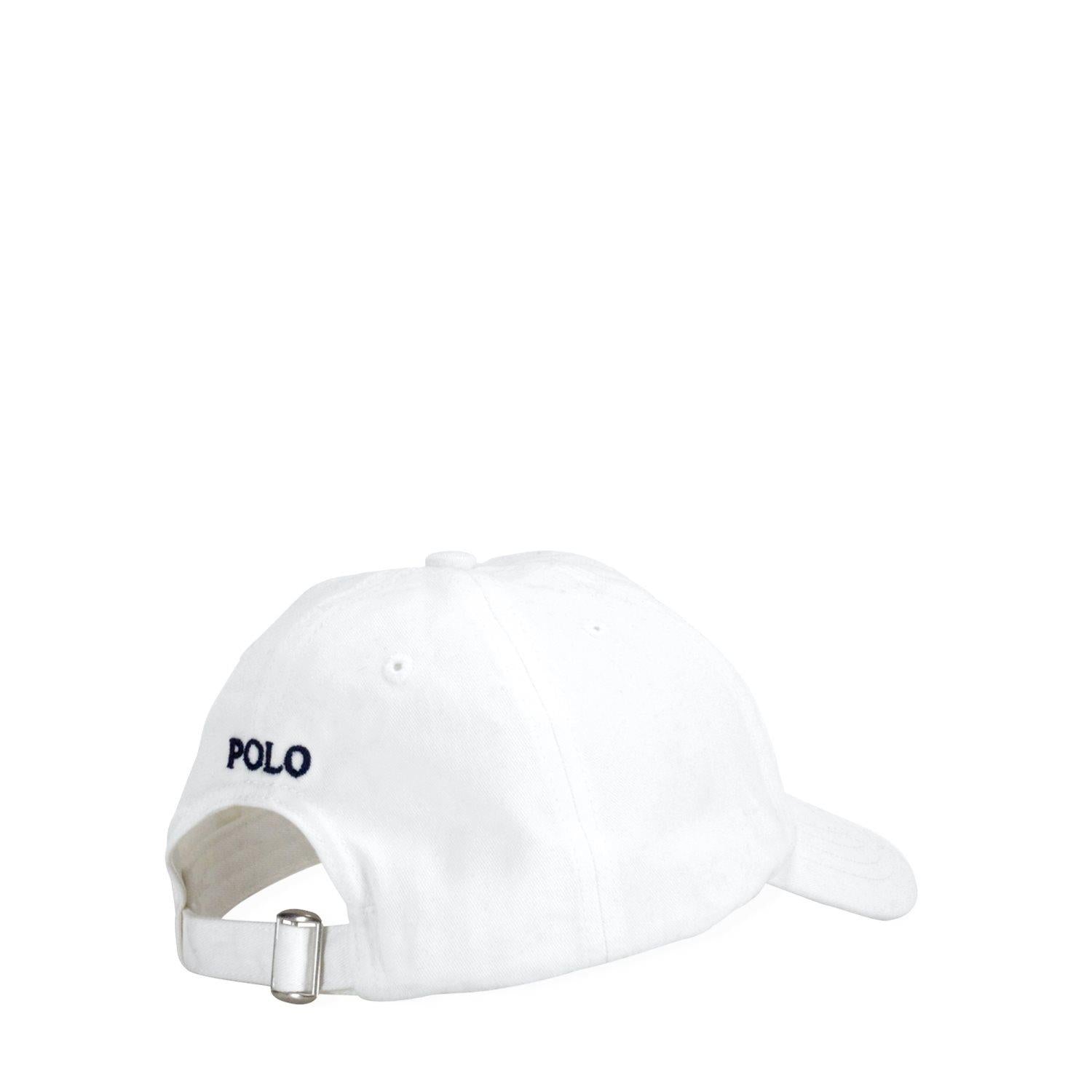 RALPH LAUREN 8-16År Clsc Cap Hvit - Farmor Ingvarda