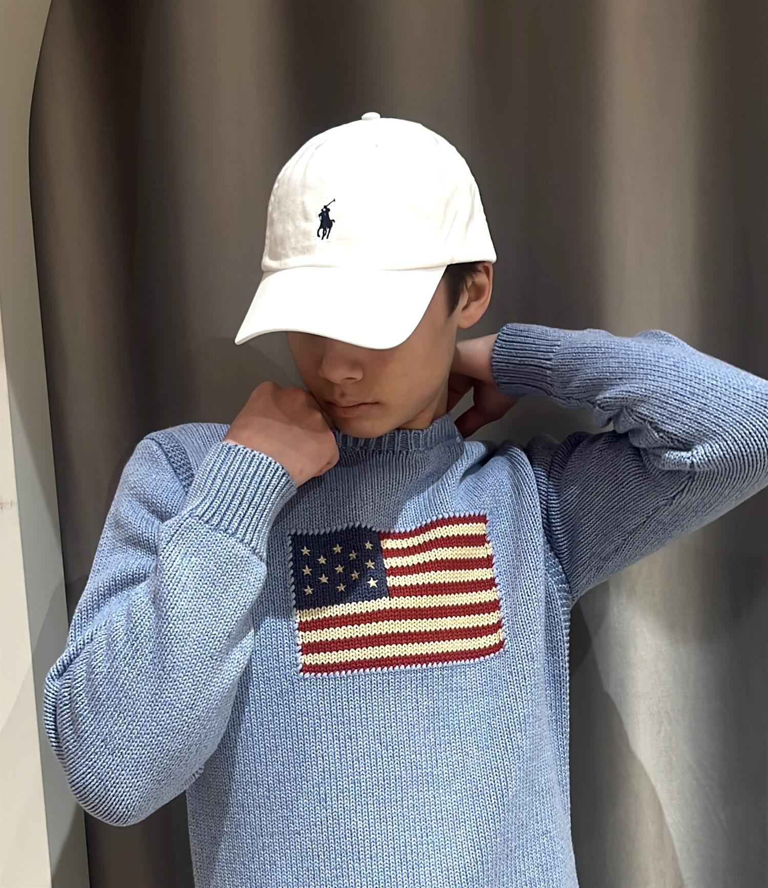 RALPH LAUREN 8-16År Clsc Cap Hvit - Farmor Ingvarda