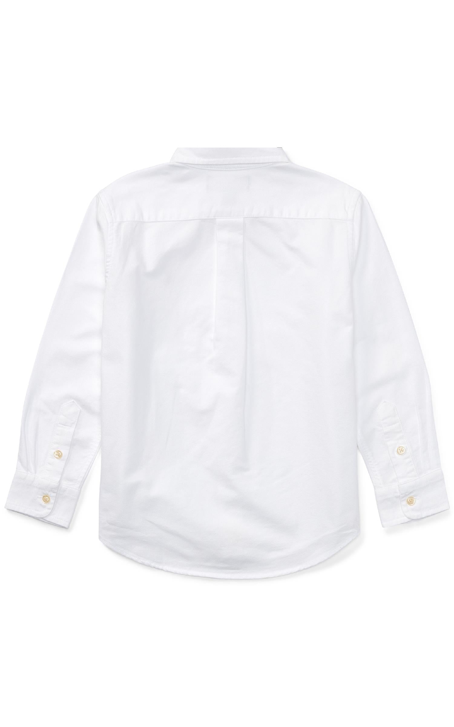 RALPH LAUREN 8-16År Slim Fit-Tops Shirt Hvit - Farmor Ingvarda