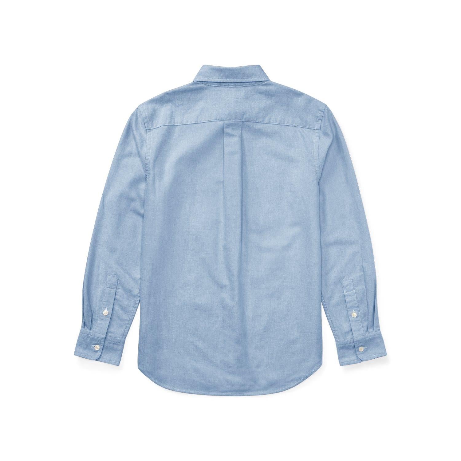 RALPH LAUREN 8-16År Slim Fit-Tops Shirt Lyseblå - Farmor Ingvarda