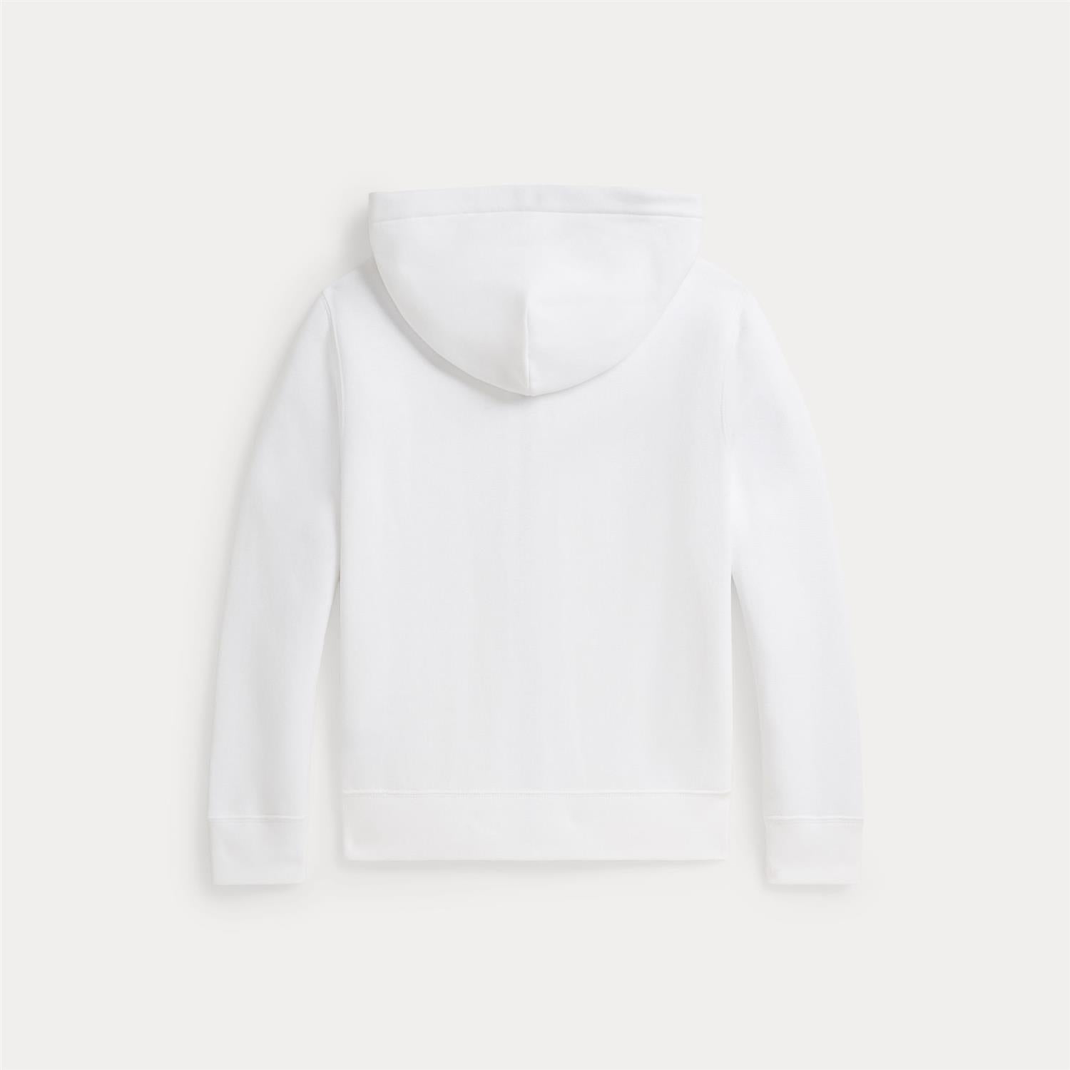 RALPH LAUREN 8-16År Full Zip Hoodie Hvit - Farmor Ingvarda
