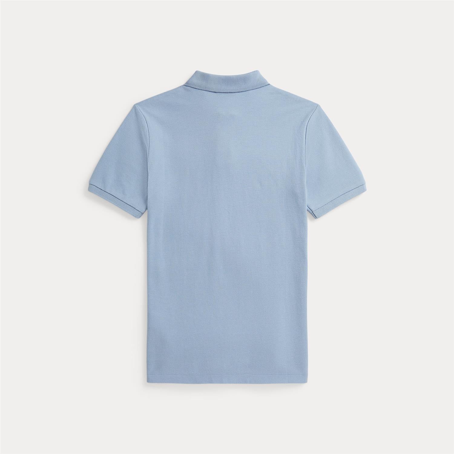 RALPH LAUREN 8-16År Pique skjorte Lyseblå - Farmor Ingvarda