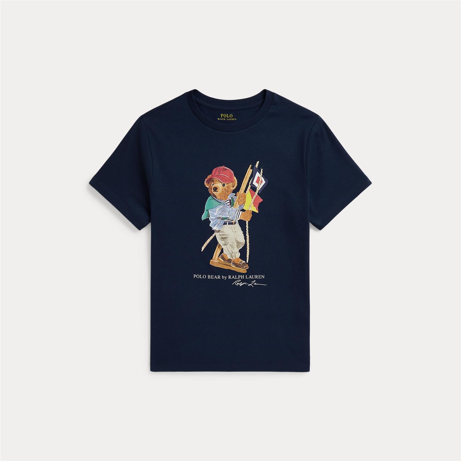 RALPH LAUREN 8-16År Polo Bear T-skjorte Navy Blue - Farmor Ingvarda