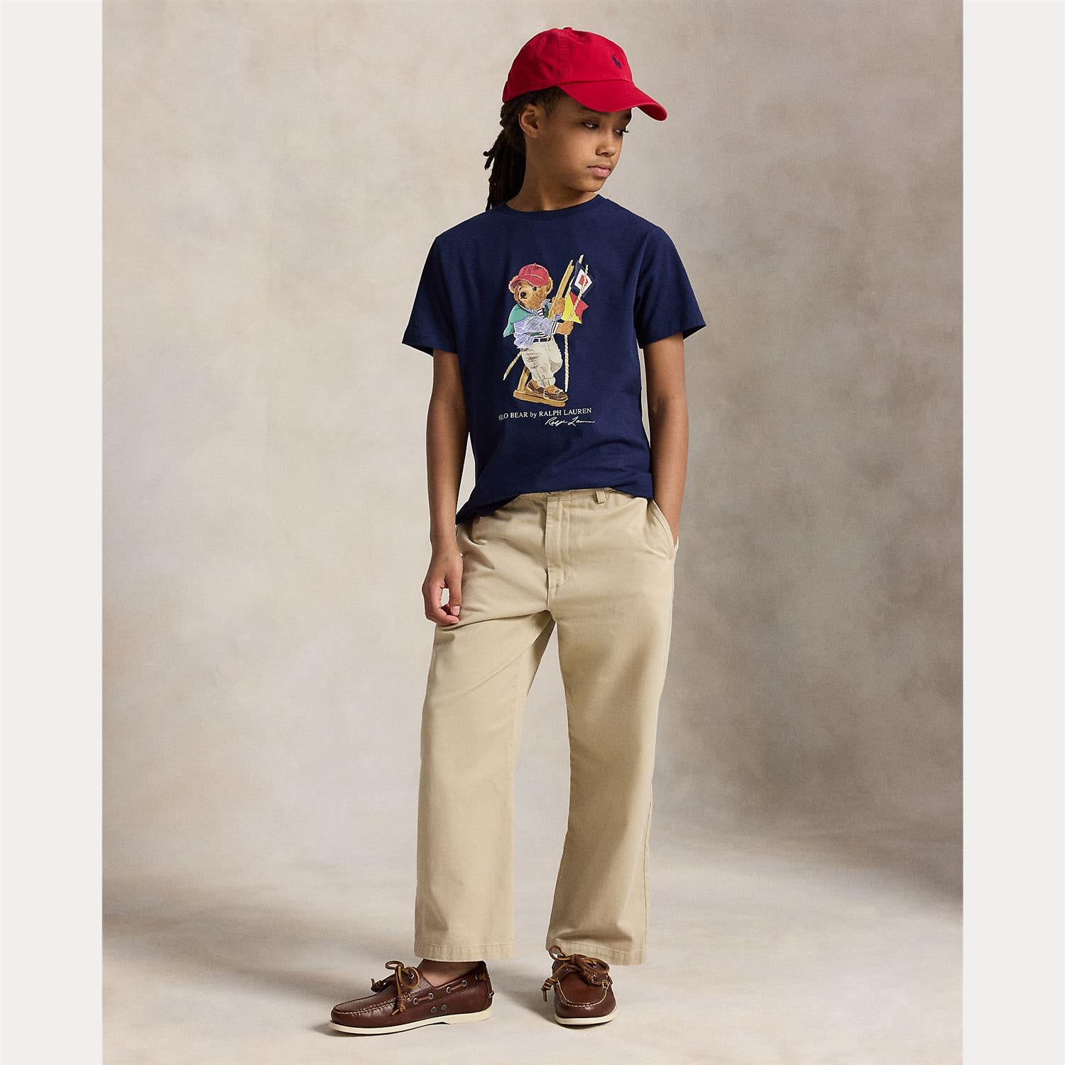 RALPH LAUREN 8-16År Polo Bear T-skjorte Navy Blue - Farmor Ingvarda
