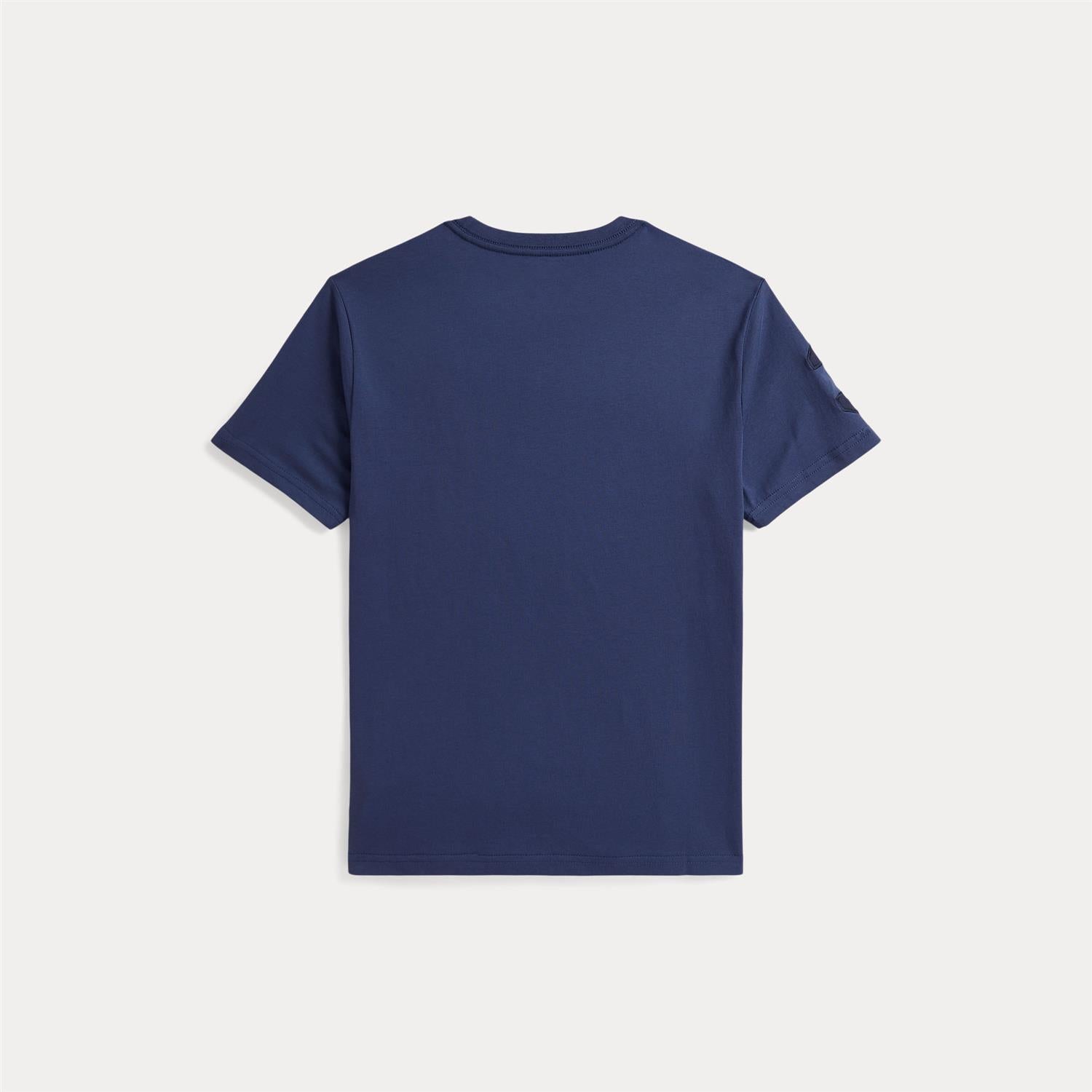 RALPH LAUREN 8-16År T-skjorte Stor Logo Lys Marineblå - Farmor Ingvarda