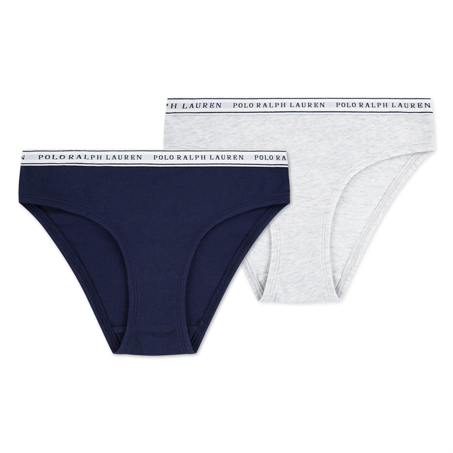 RALPH LAUREN 8-16År 2pk Truse Mørkeblå/Grå - Farmor Ingvarda