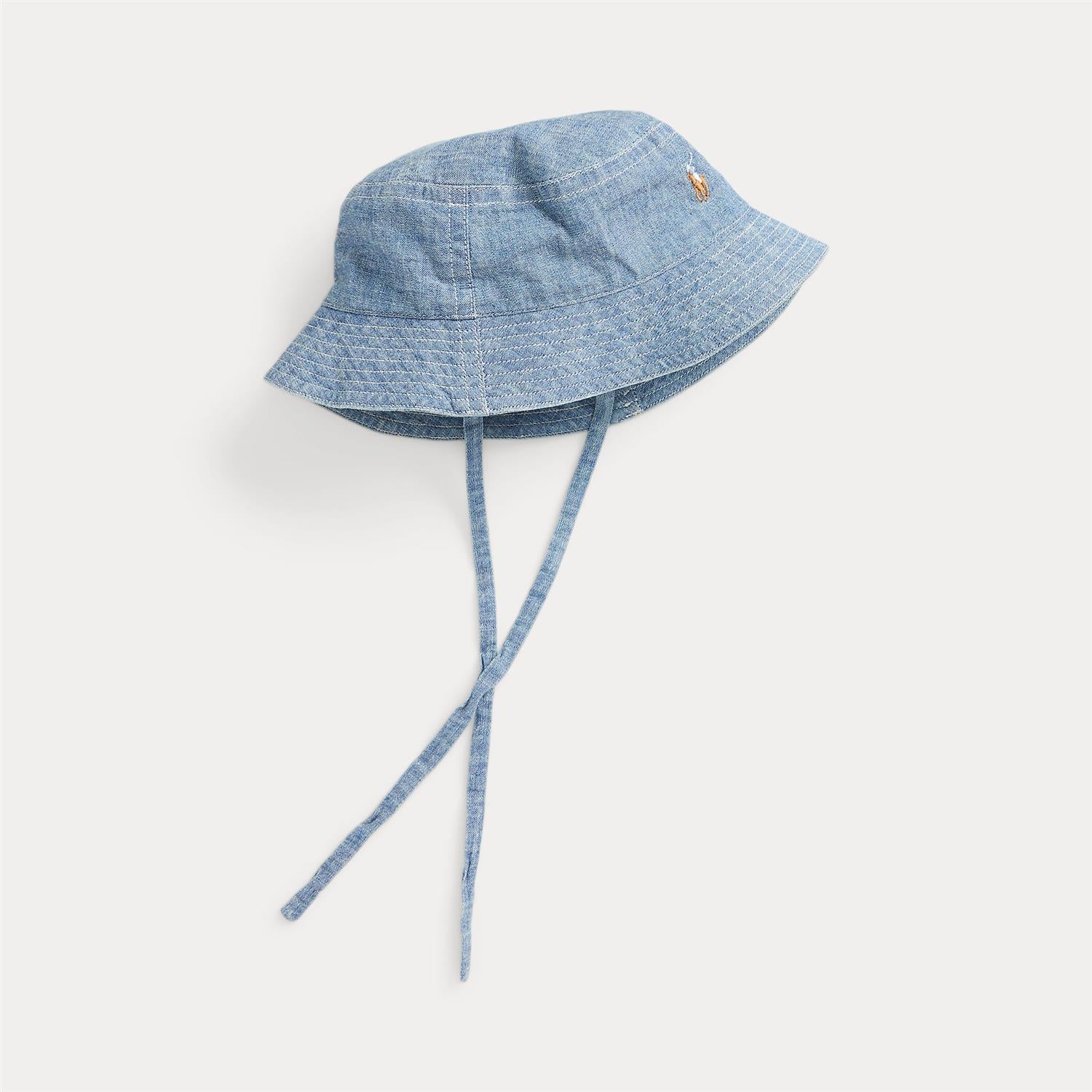 RALPH LAUREN Baby 0-24mnd. Solhatt Jeans Blå - Farmor Ingvarda