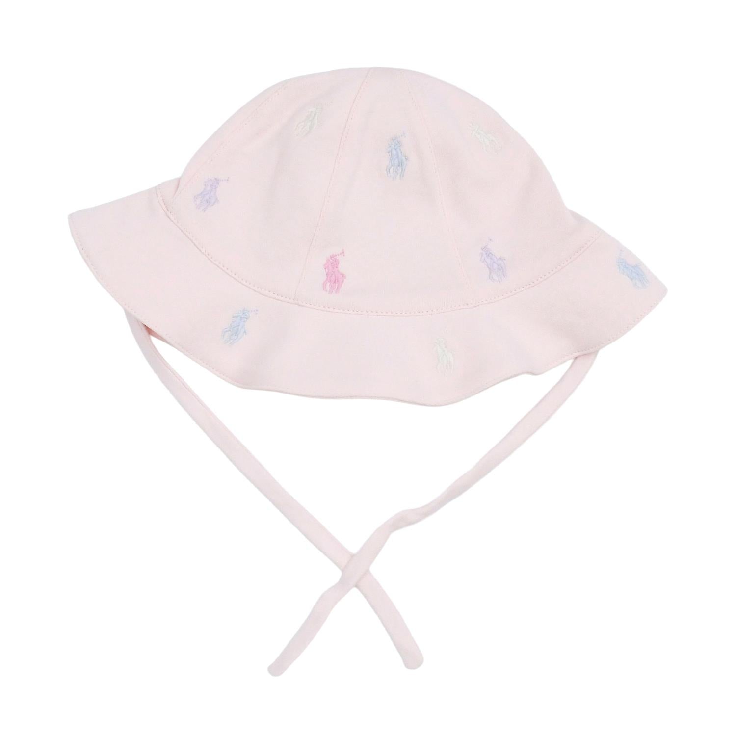 RALPH LAUREN Baby 0-24mnd. Solhatt Lys Rosa - Farmor Ingvarda