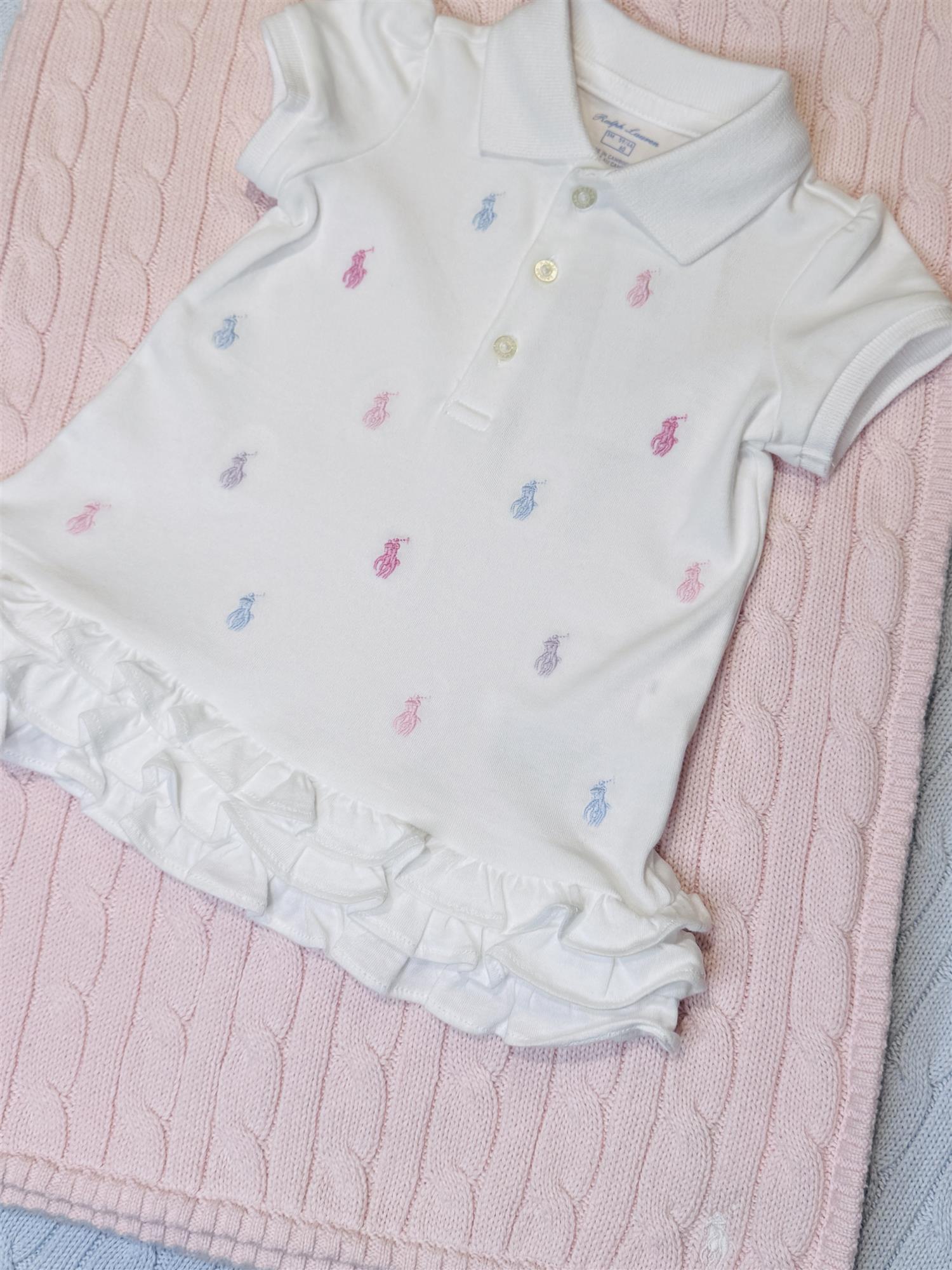 RALPH LAUREN Baby 0-24mnd. Romper - Farmor Ingvarda